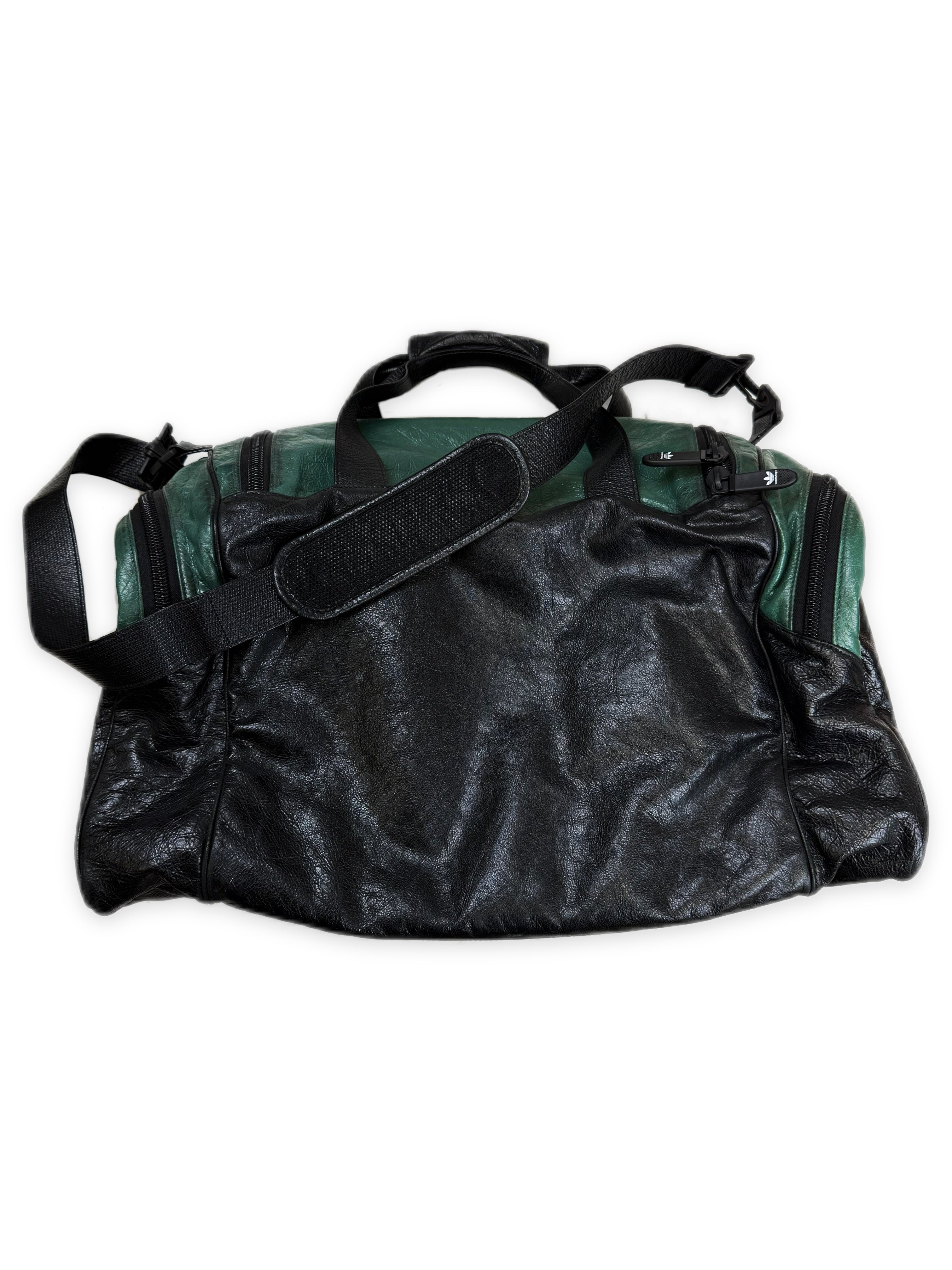 SS23 Balenciaga x Adidas Three Stripe Leather Trefoil Duffle Bag