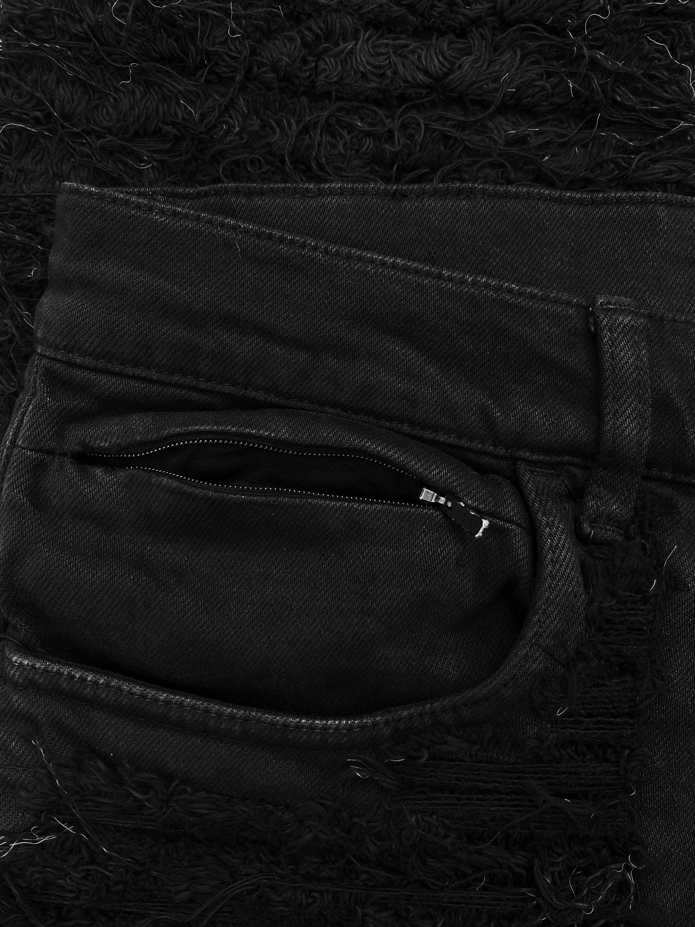 FW19 1019 Alyx 9SM x Blackmeans Thrashed 6 Pocket Denim Jeans