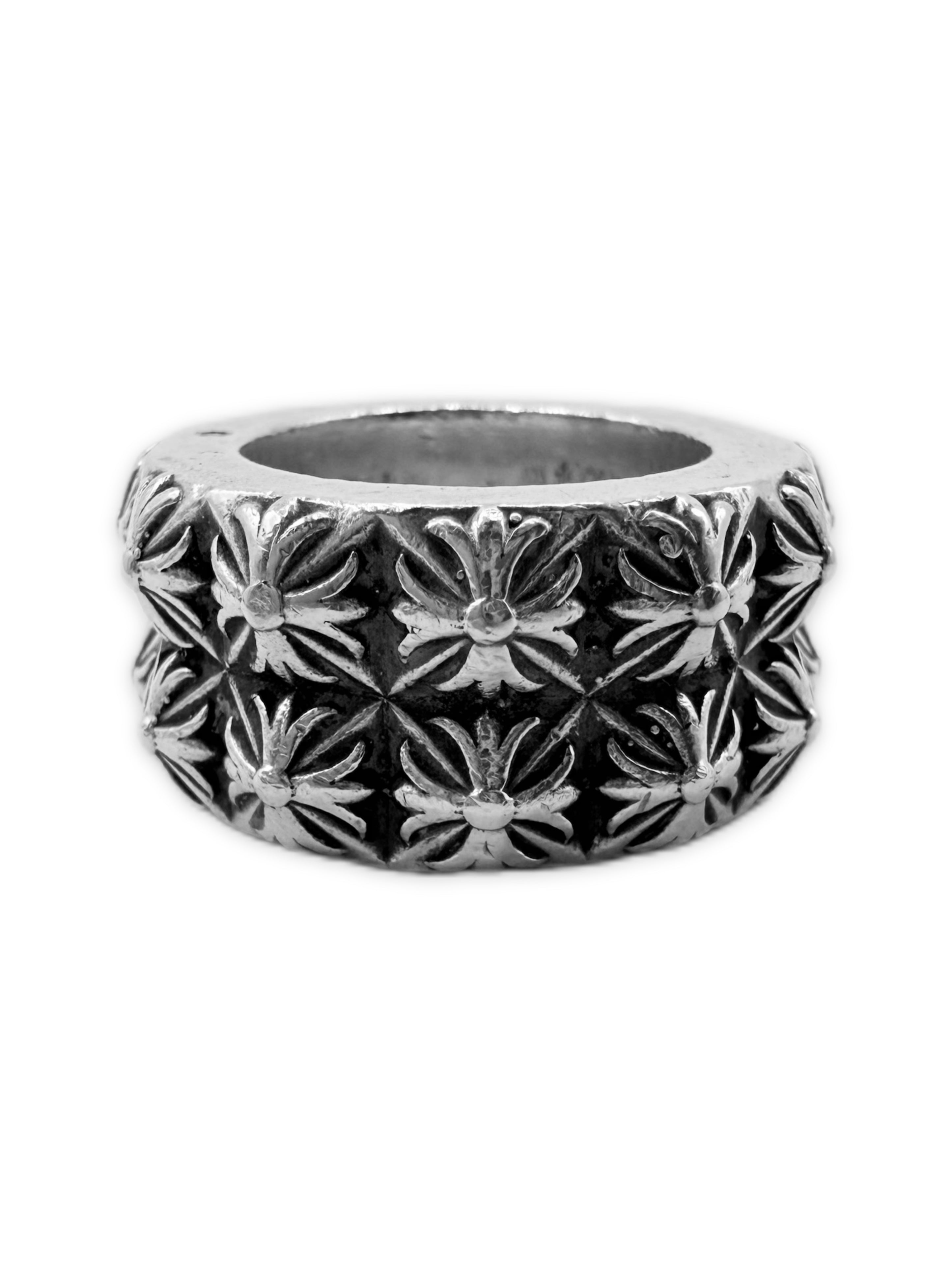 Chrome Hearts ‘Pete Punk’ Double Stud .925 Silver Ring