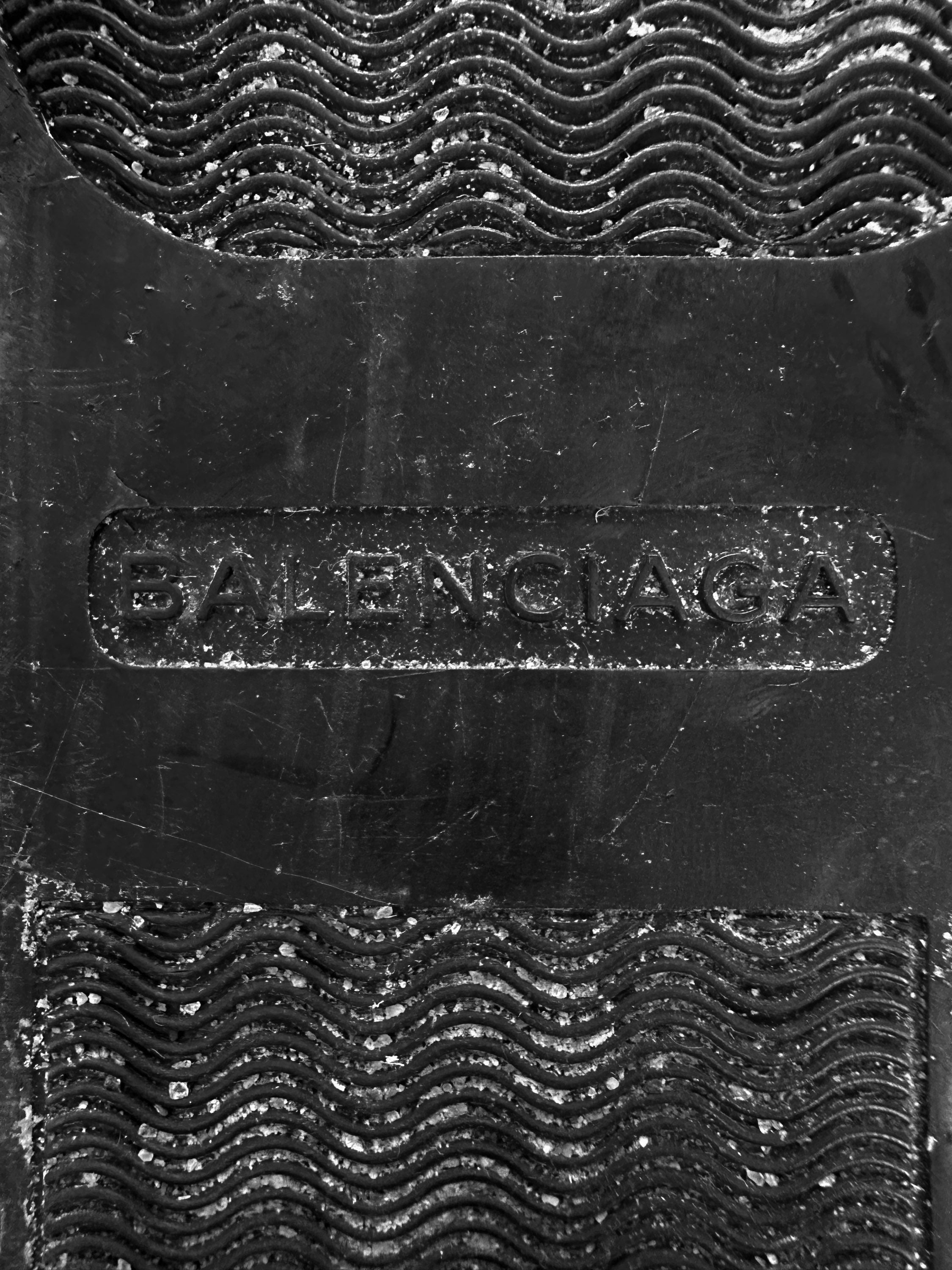 00s Balenciaga Pannelled Leather Hi-top Sneakers
