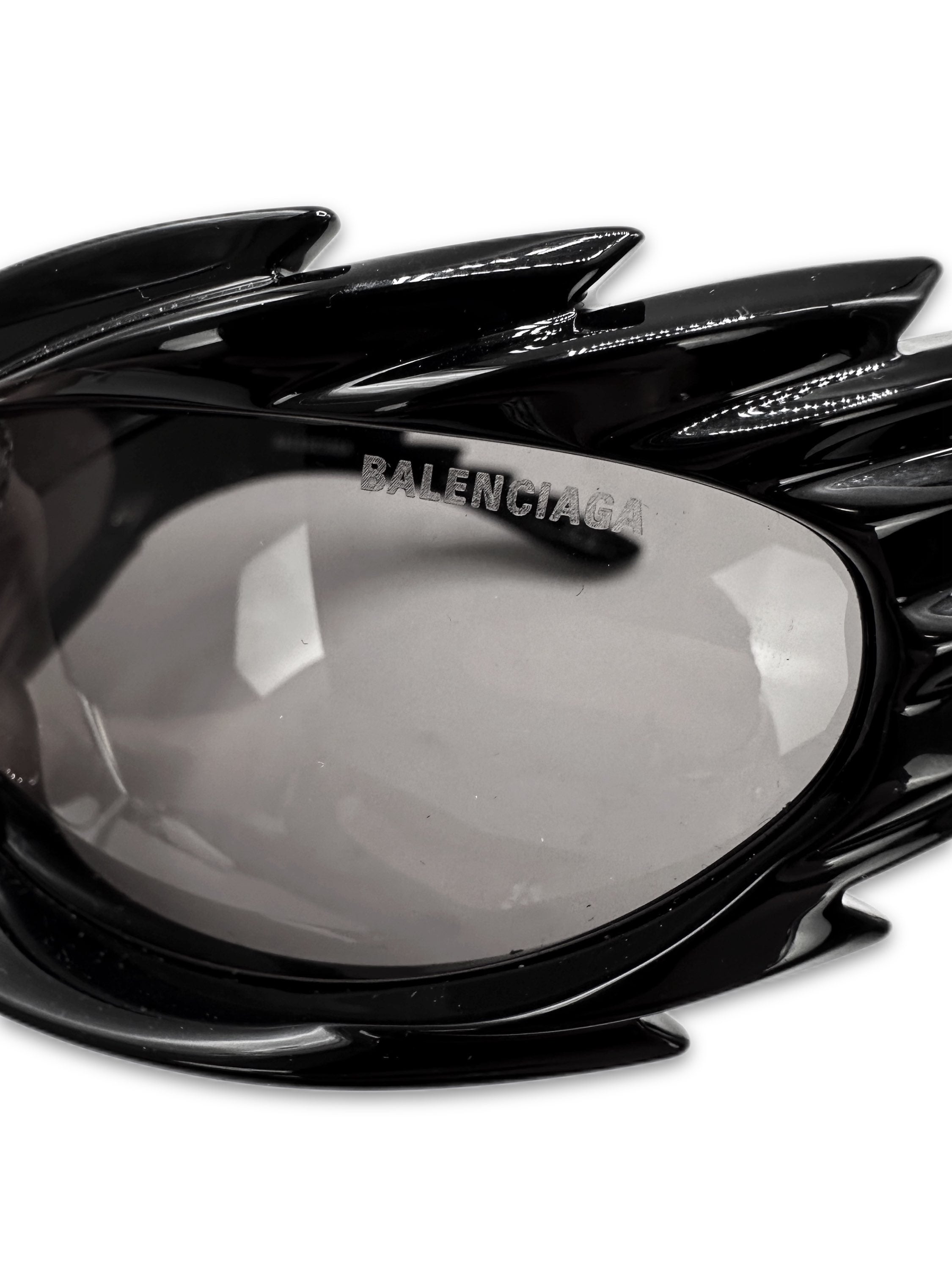 SS23 Balenciaga ‘Spike’ Dark Tint Black Sunglasses