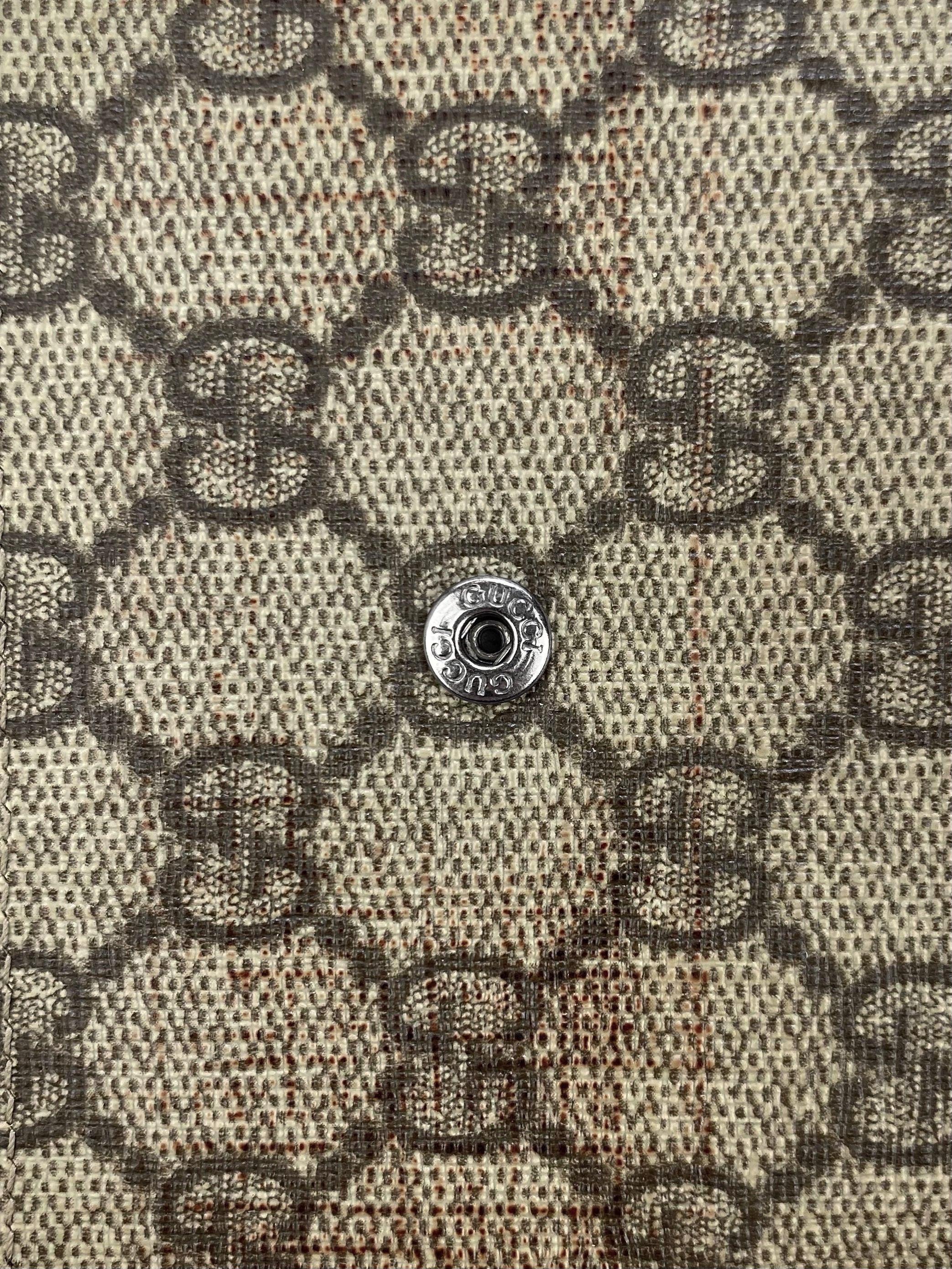Gucci GG Monogram Bifold Button Clasp Wallet