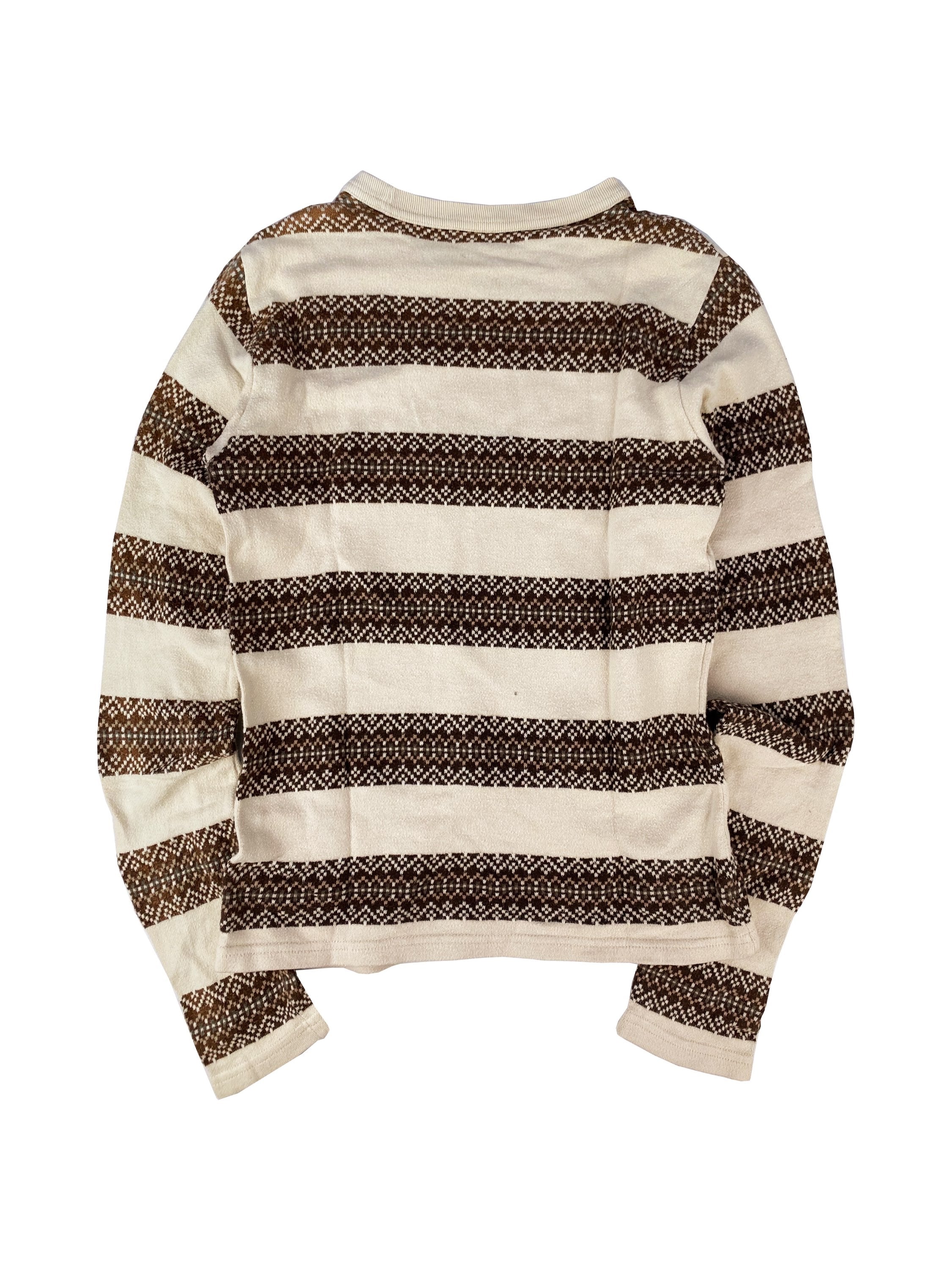 AW01 Number (N)ine Tribal Camo Striped Longsleeve Shirt