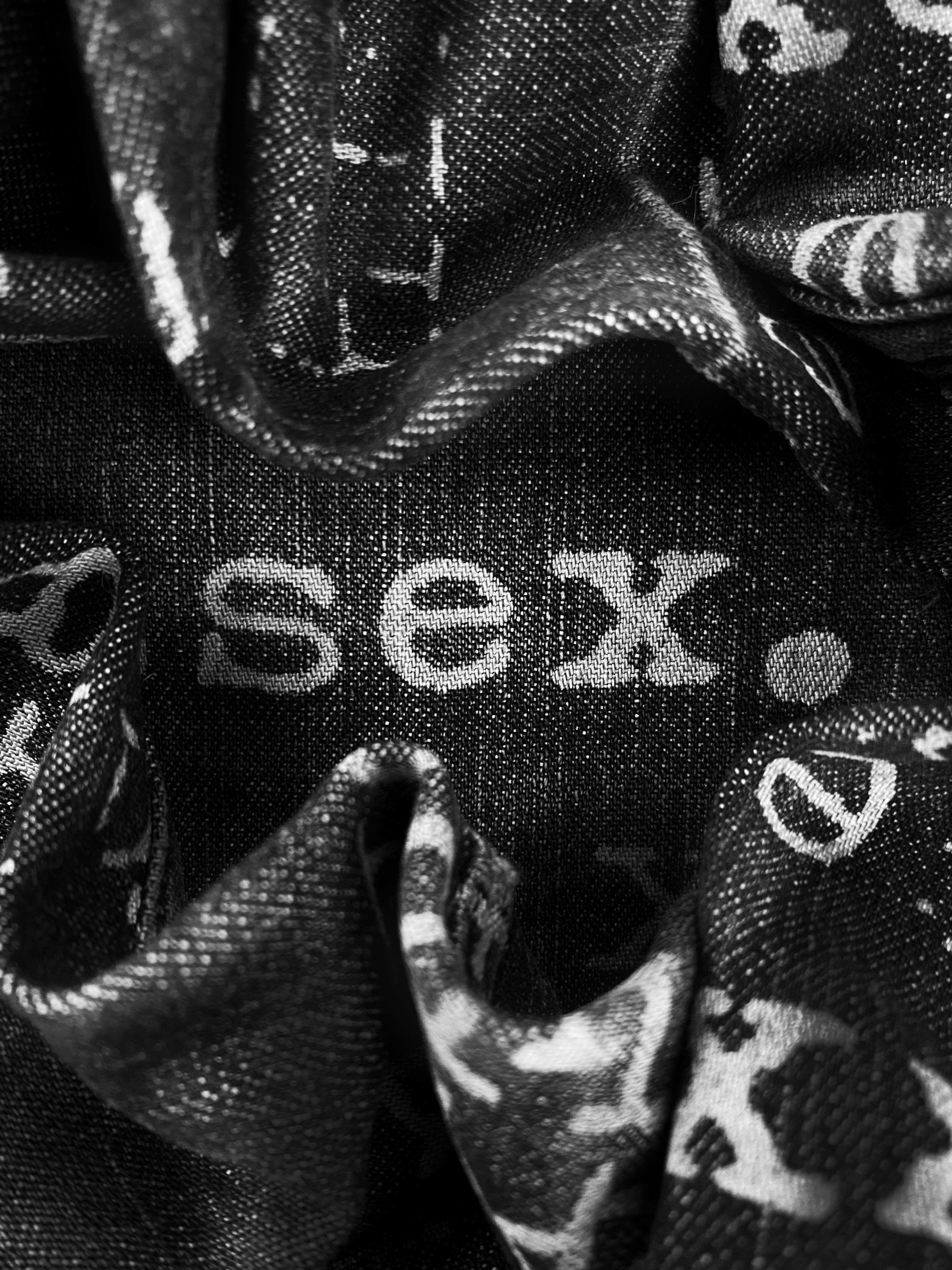 90s Hysteric Glamour ‘Fuck Sex Bitch’ Typewriter Black Denim
