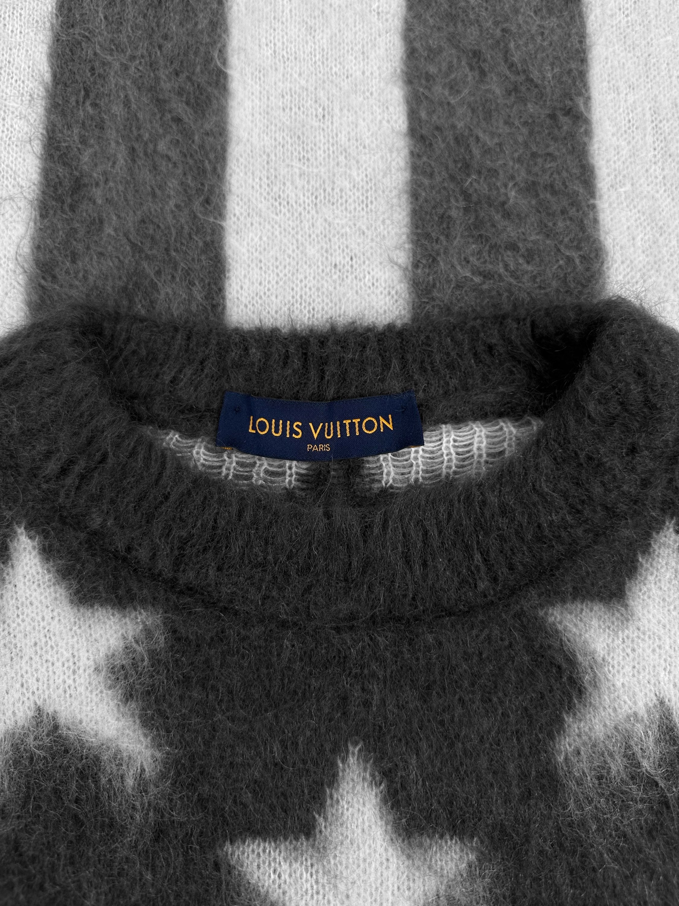 AW19 Louis Vuitton by Virgil Abloh Mohair ‘Flag’ Knitted Sweater