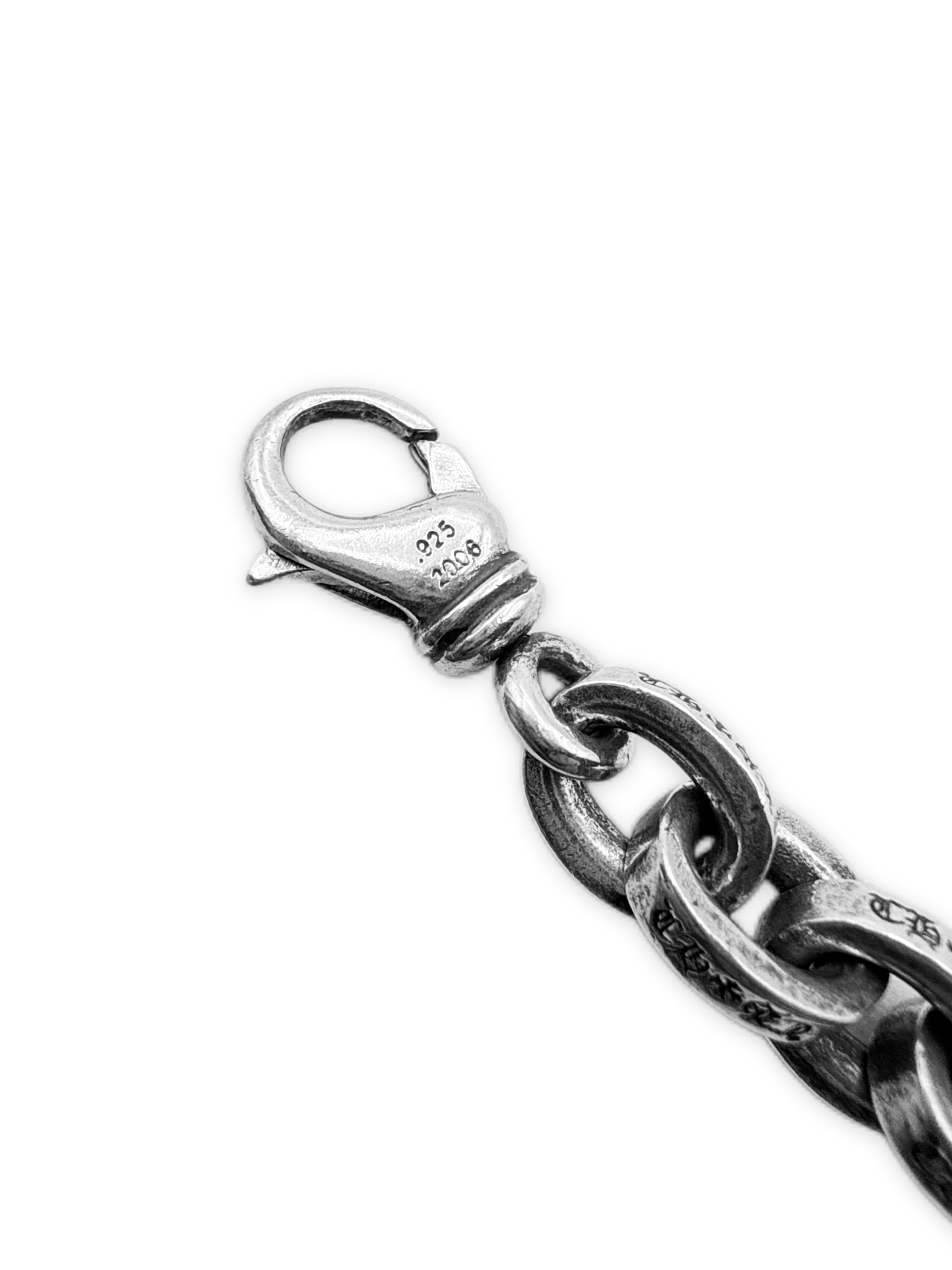 Chrome Hearts XL Paper Chain Large  8 inch .925 Silver Bracelet
