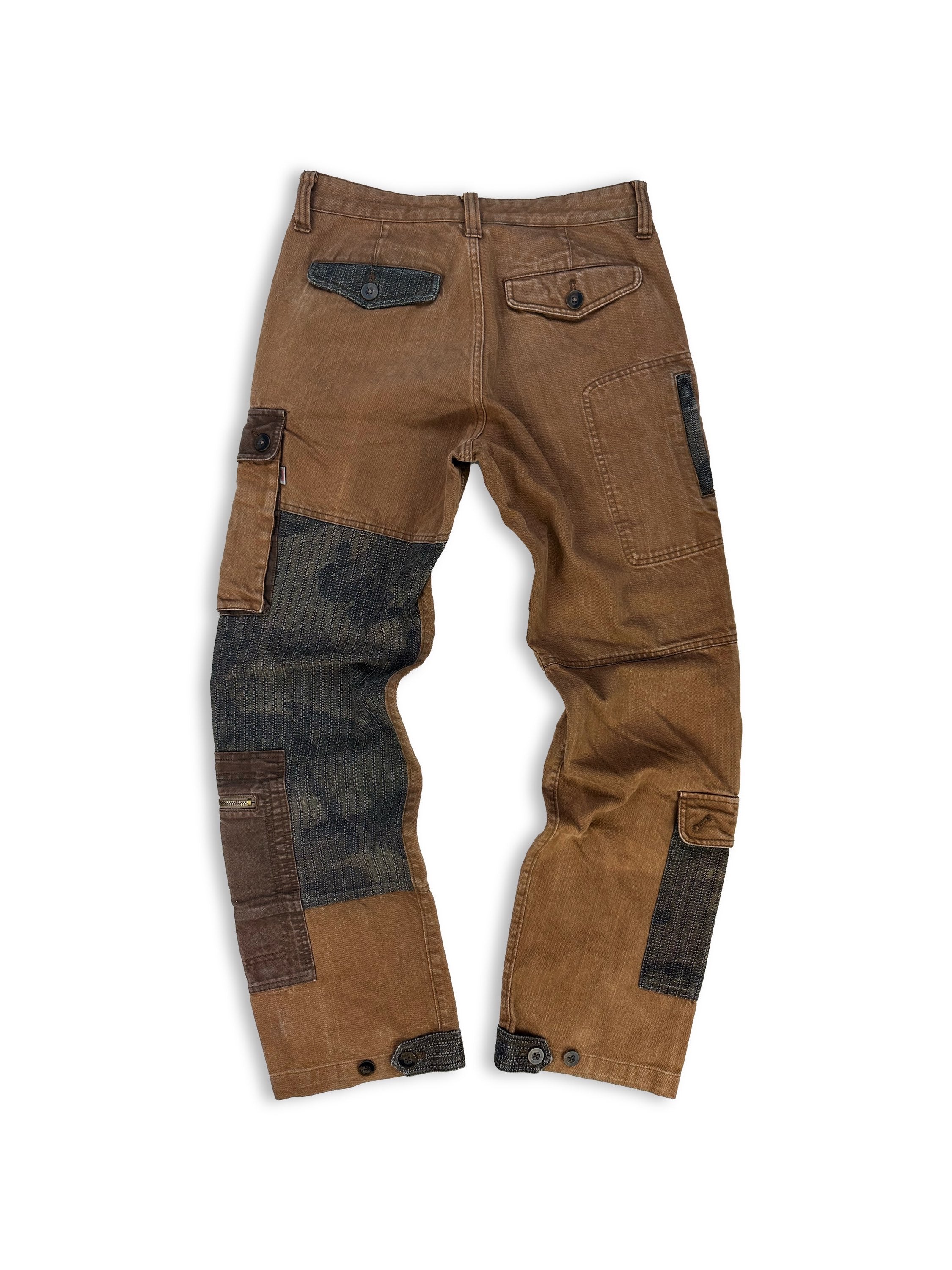 291295 Homme Tonal Patchwork Rebuild Cargo Pants