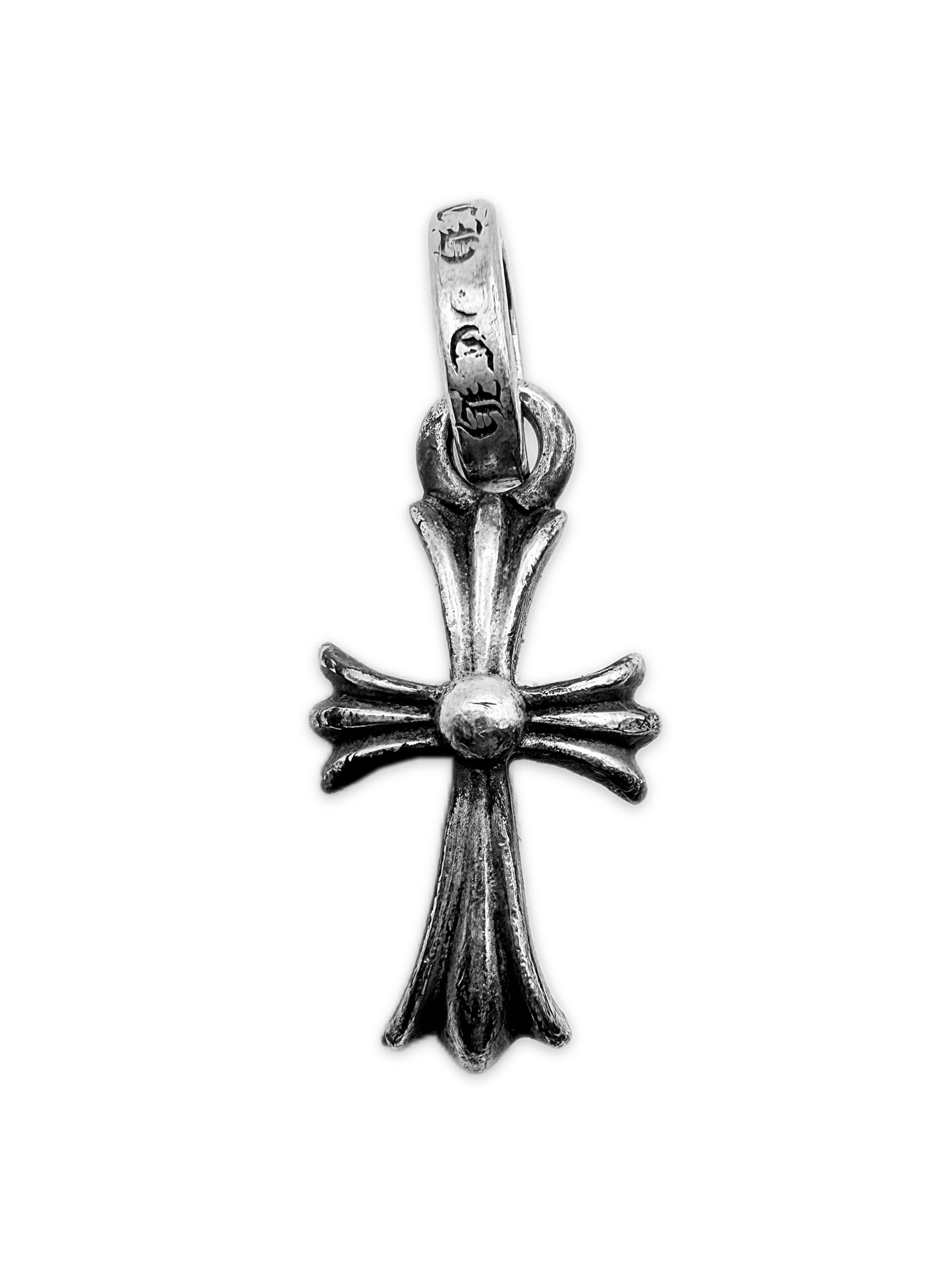 Chrome Hearts ‘Baby Fat’ Mini Cross .925 Silver Pendant
