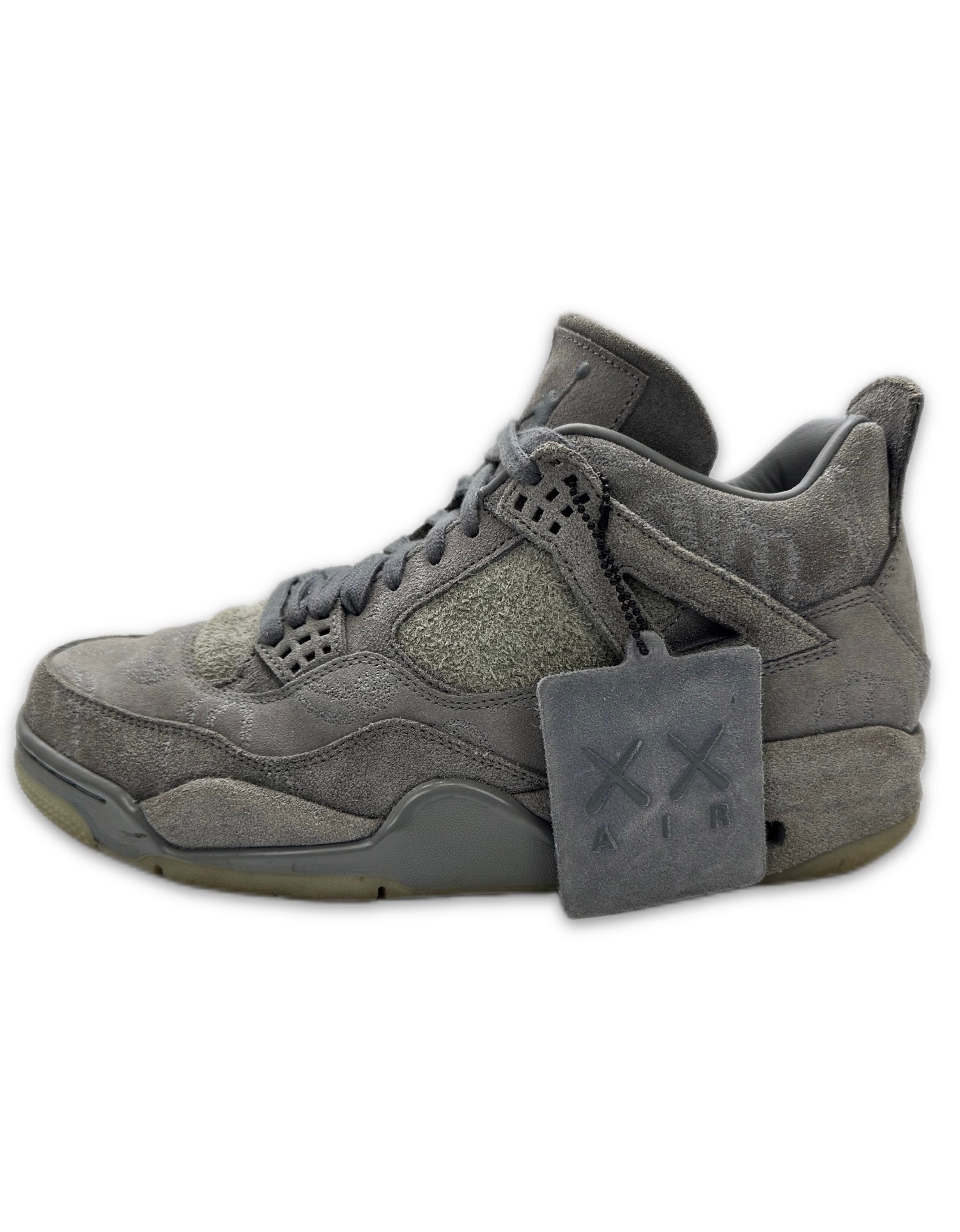 2017 KAWS x Air Jordan 4 Retro ‘Cool Grey’ Suede Sneakers