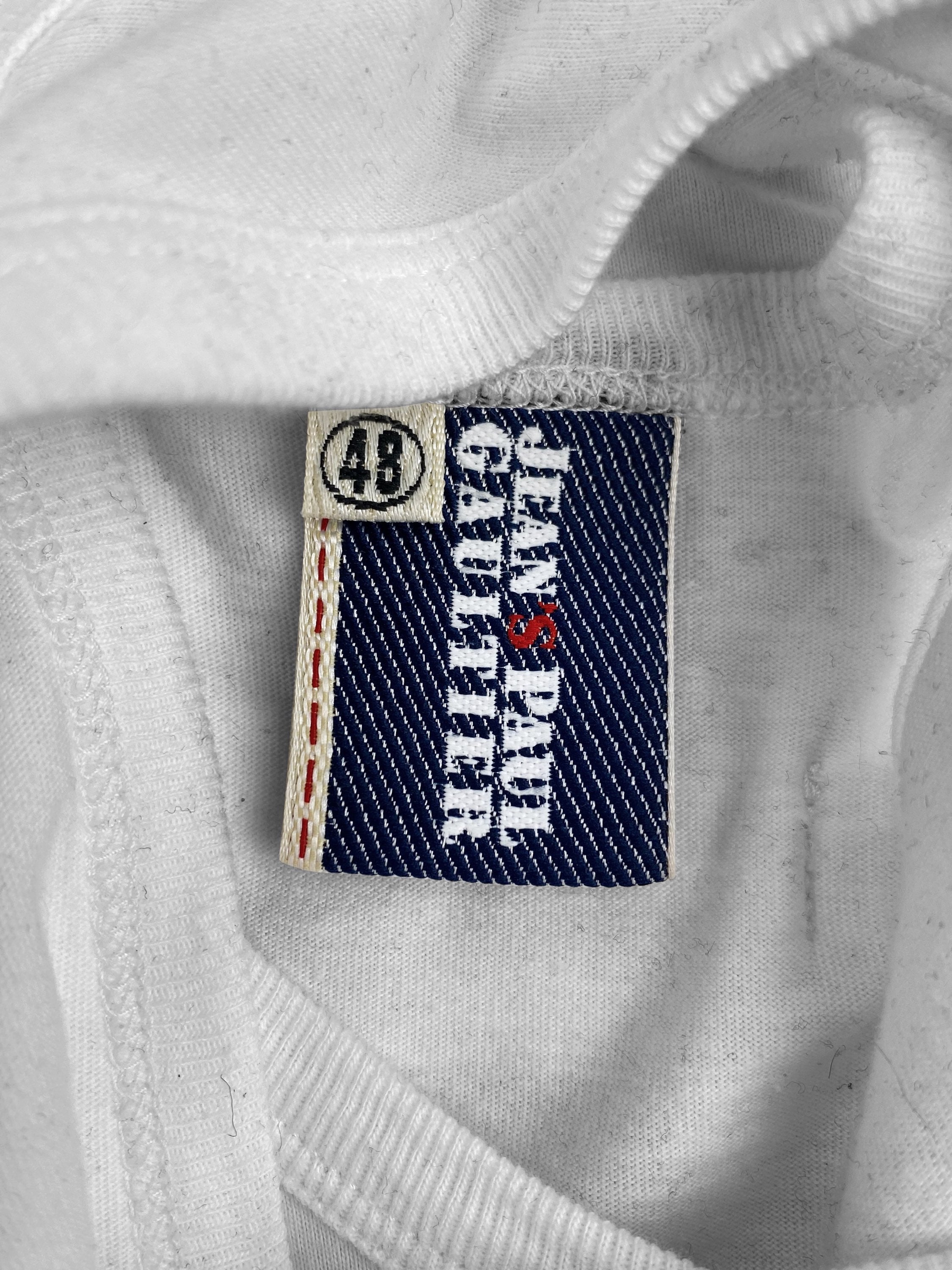 00s Jean Paul Gaultier ‘Porno Chic’ White Graphic Tank Top