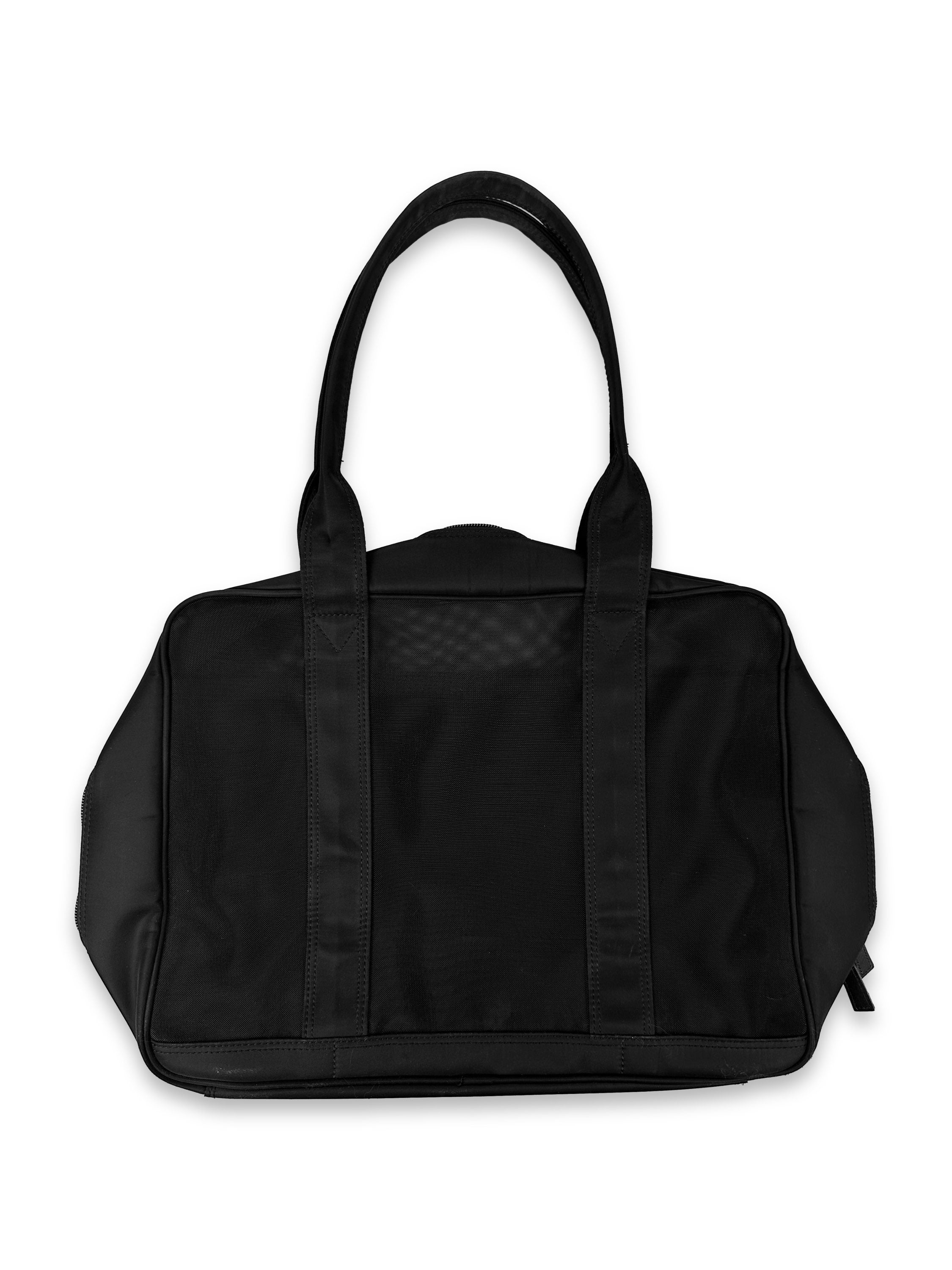 90s Issey Miyake Black Nylon Mesh Duffle Bag