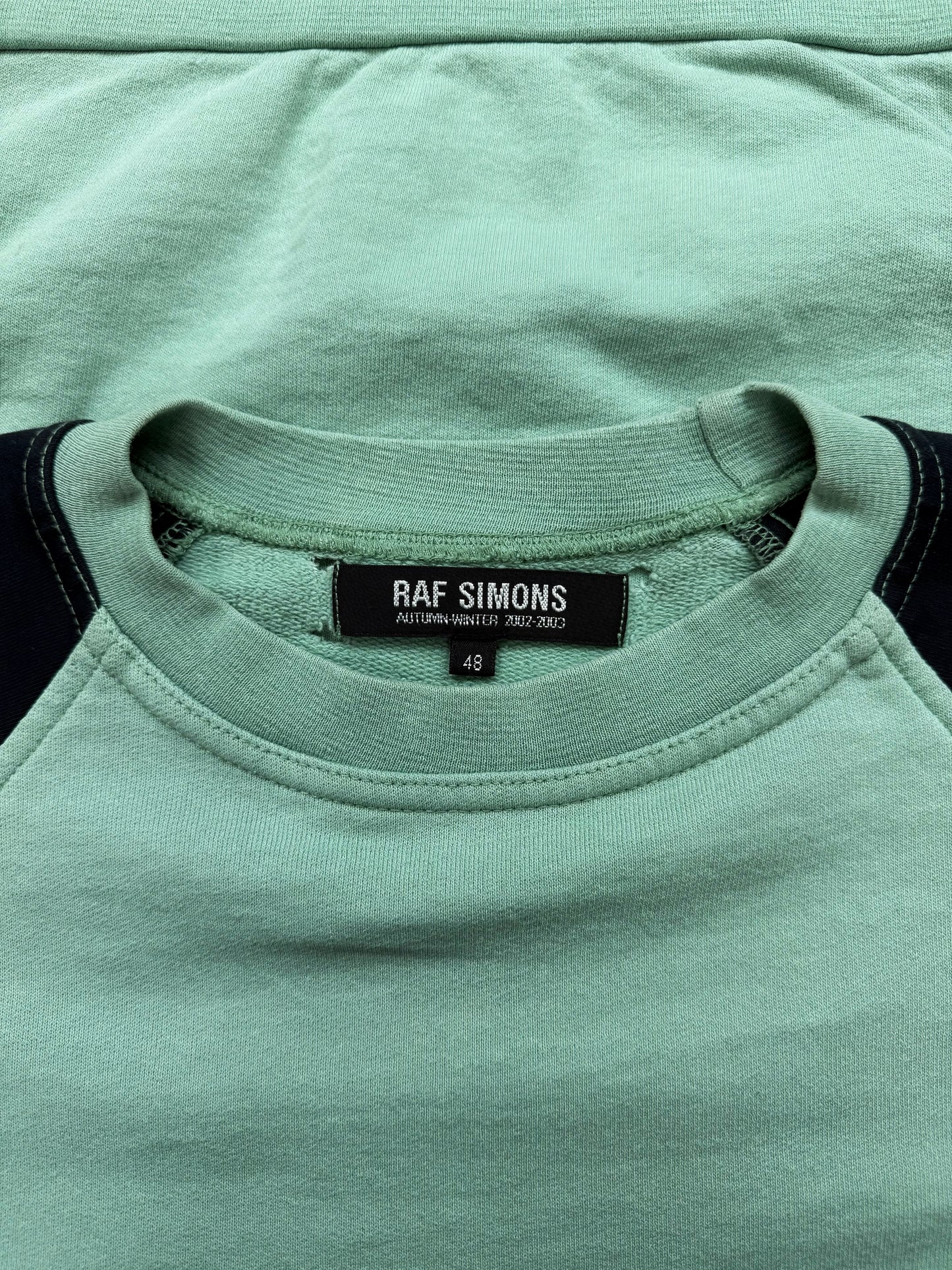 AW02 Raf Simons ‘Virginia Creeper’ Mint Raglan T-Shirt