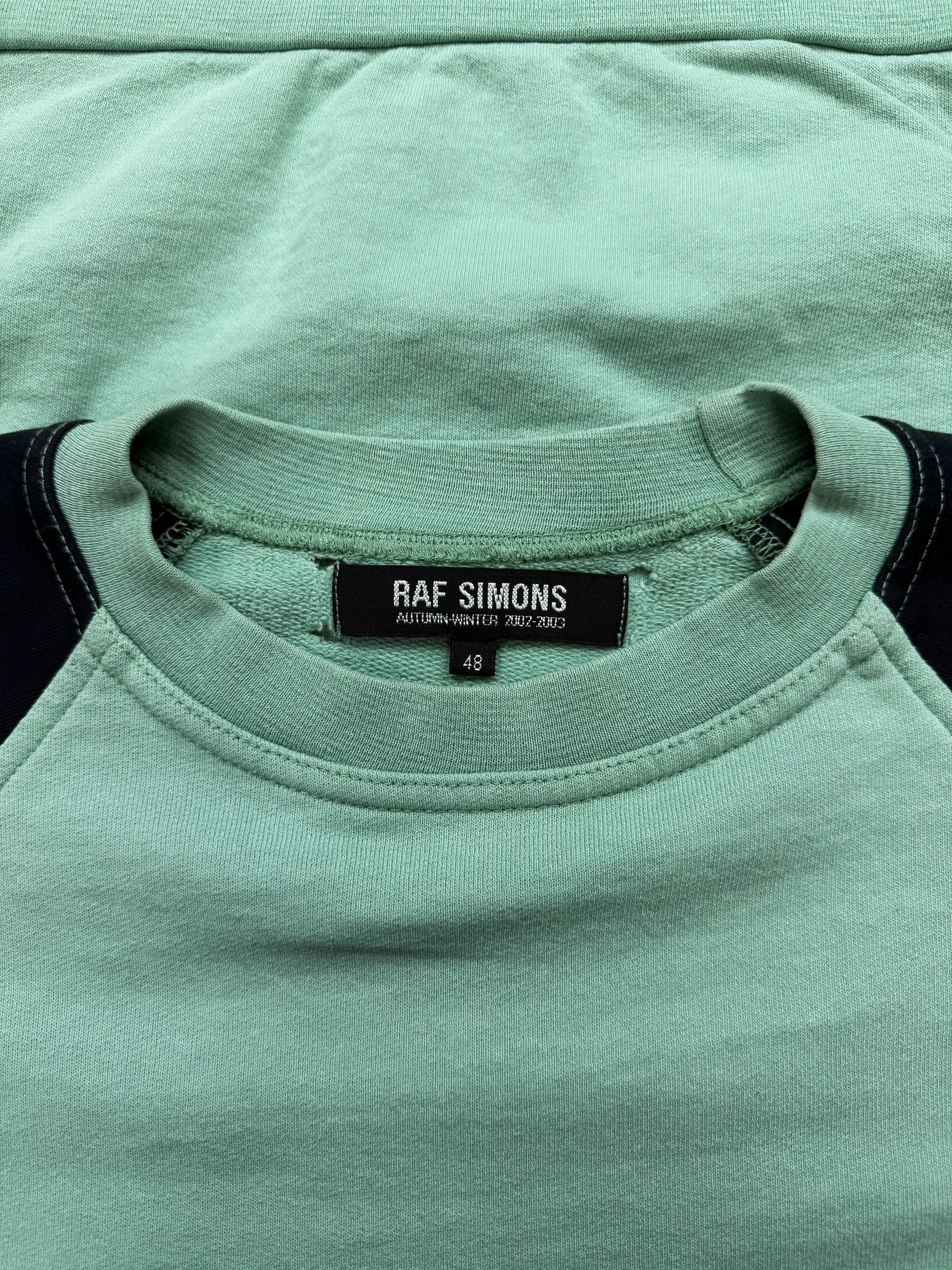 AW02 Raf Simons ‘Virginia Creeper’ Mint Raglan T-Shirt