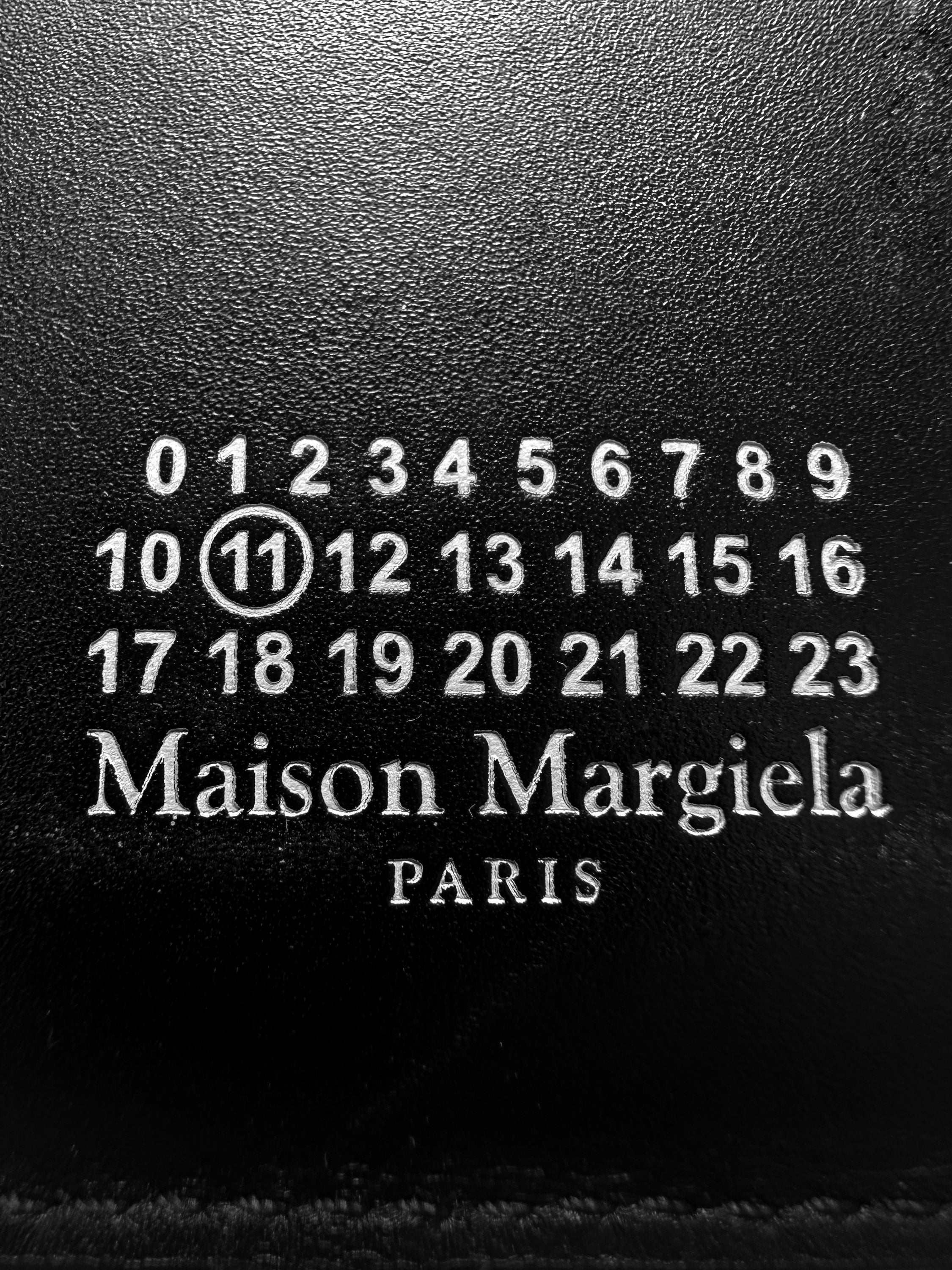 Maison Margiela Black Leather Four Stitch Crossbody Bag