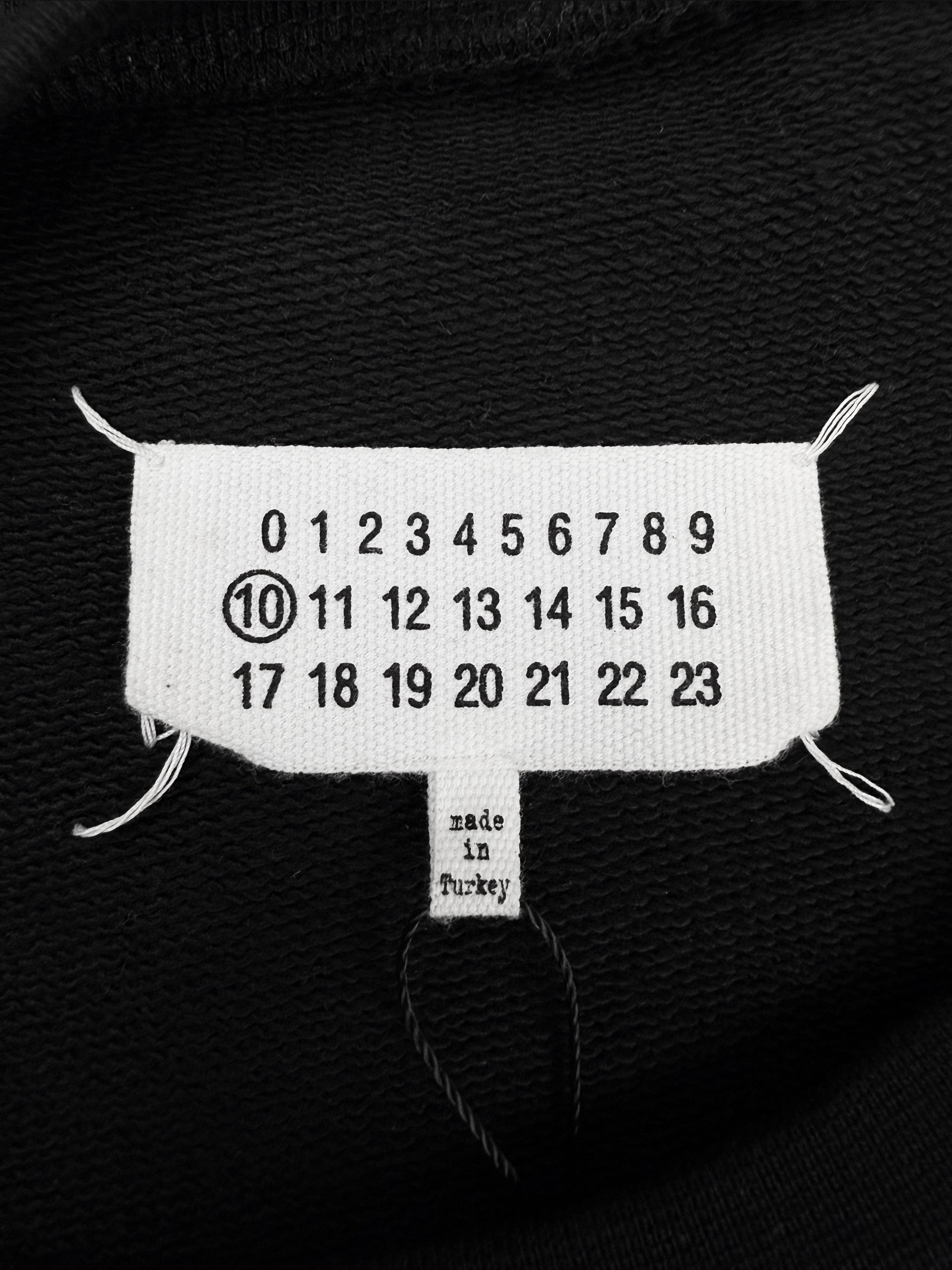 SS18 Maison Margiela ‘White Board’ Black Heavy Weight Crewneck