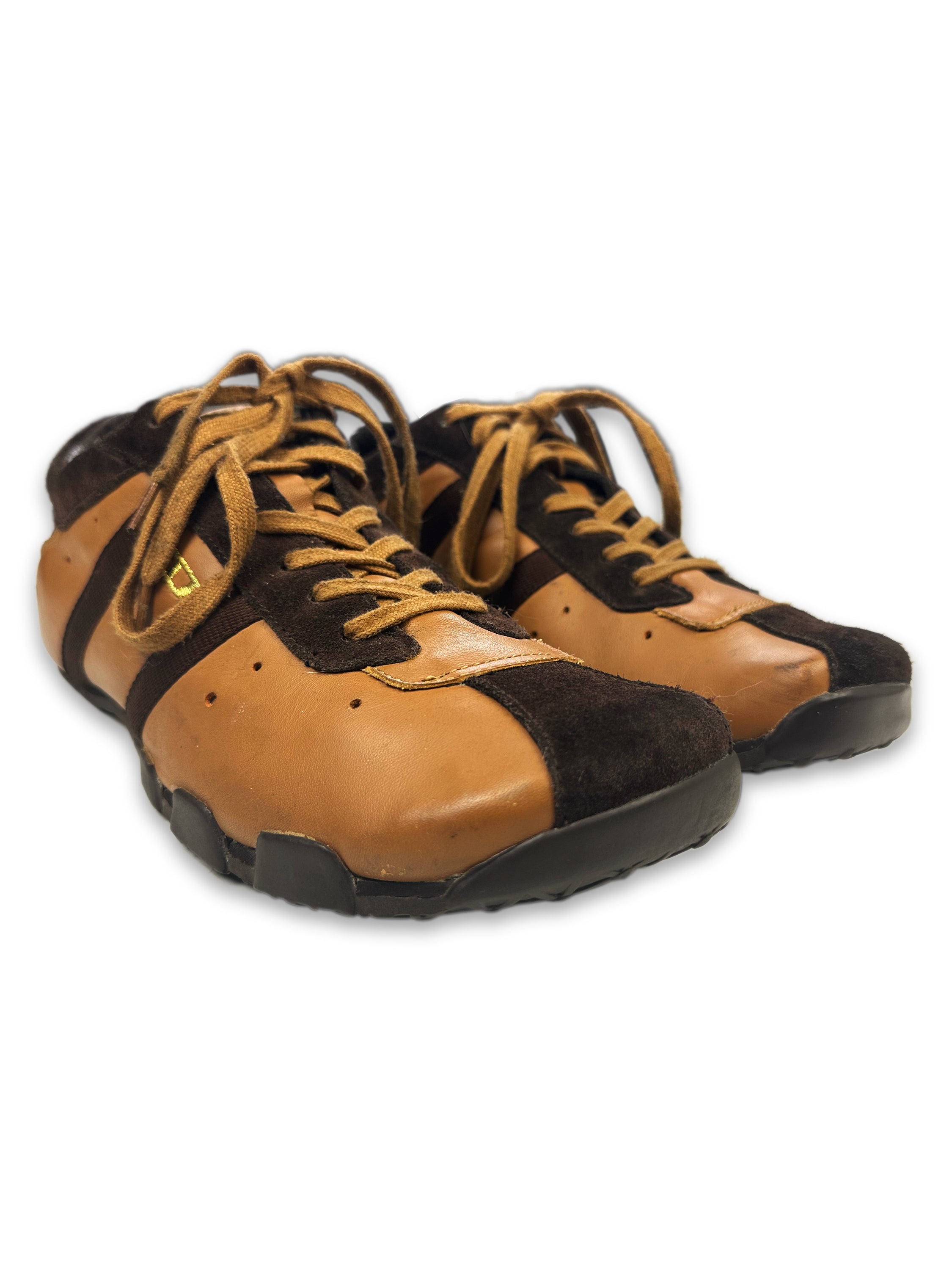 00s Diesel Colour Block Tonal Low Top ‘D’ Logo Sneakers