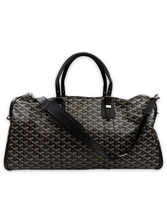 Goyard Croisiere 50 Goyardine Leather Trim Duffle Bag
