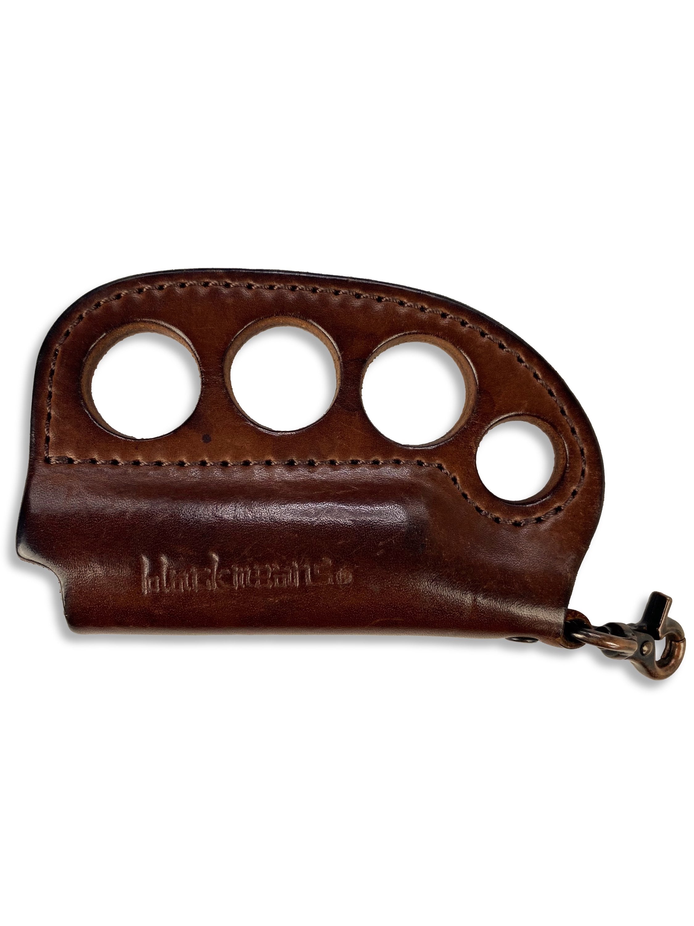 Blackmeans Leather ‘Knuckle Duster’ Embossed Lighter Holder