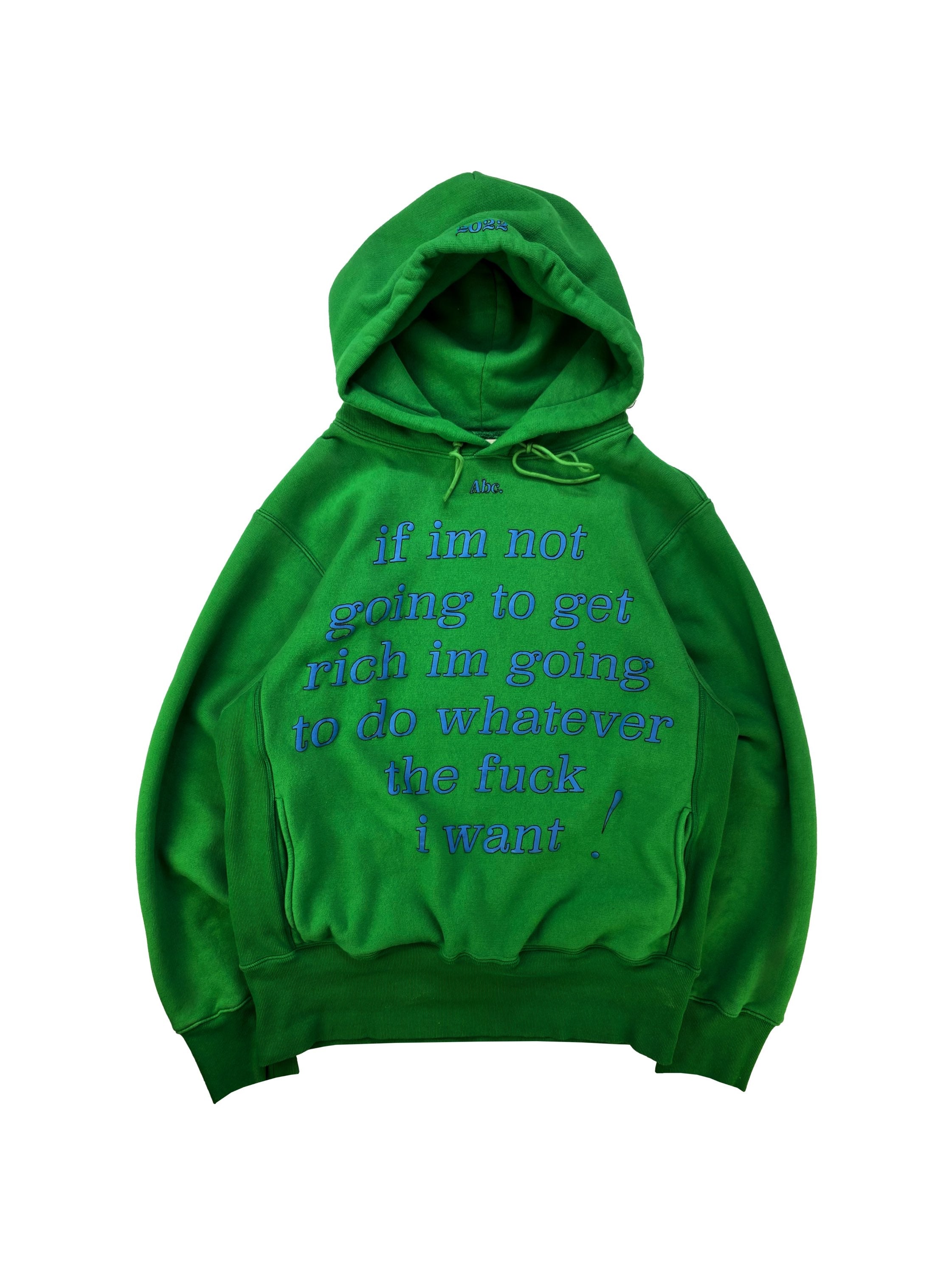 AW21 Advisory Board Crystals ‘Get Rich’ Bubble Print Hoodie