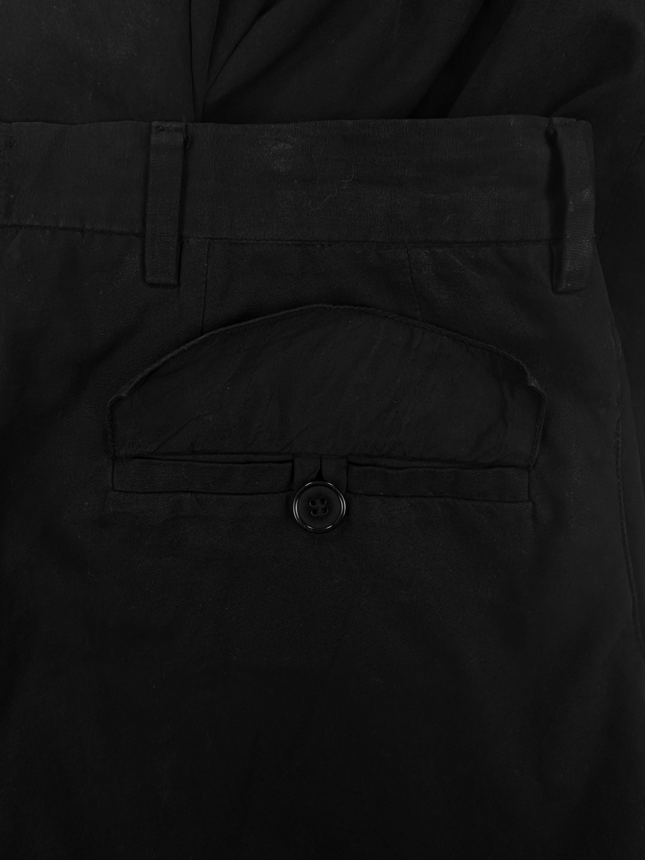 Carol Christian Poell ‘Twist Seam’ Black Tornado Pants
