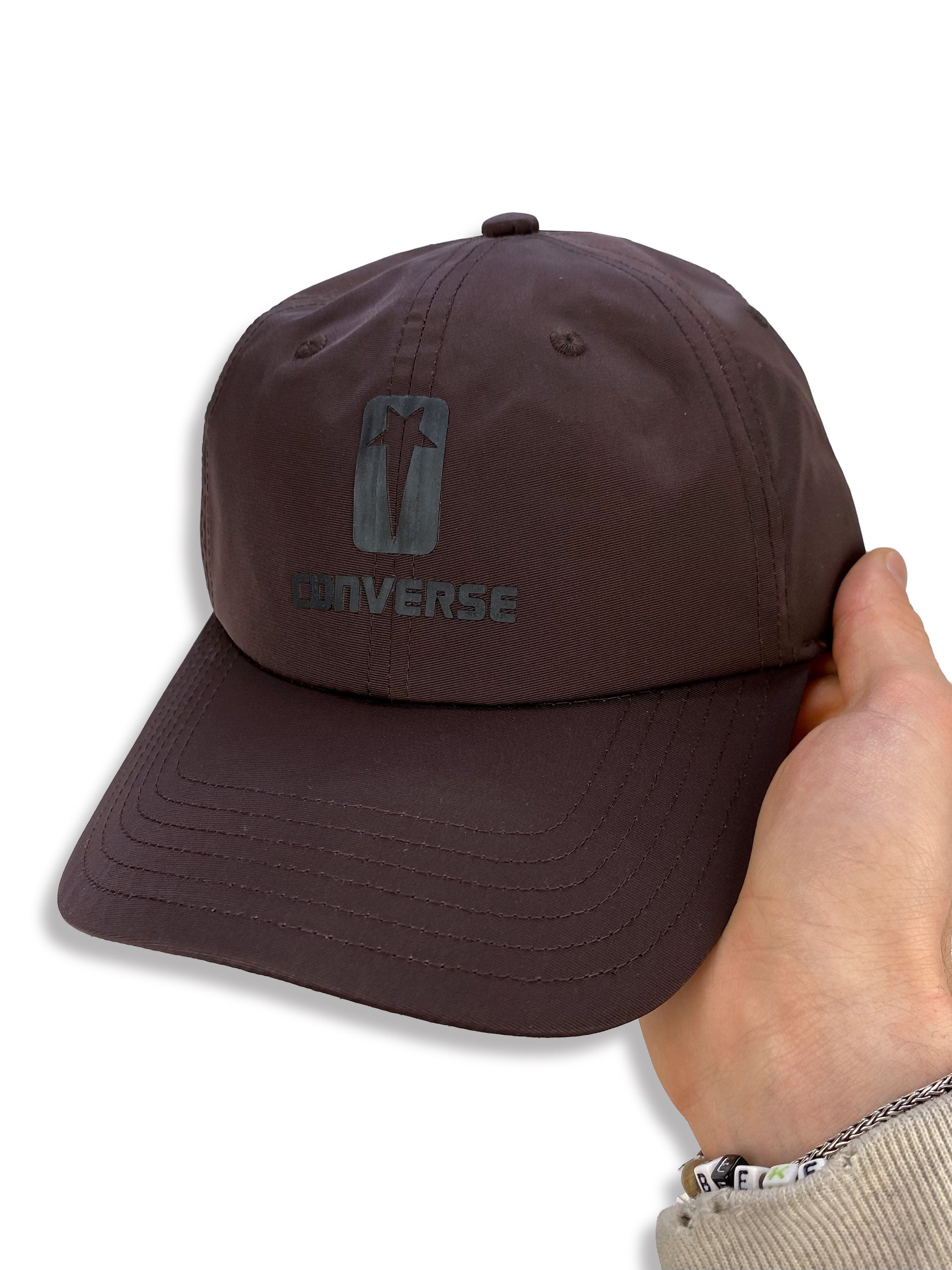 Rick Owens x Converse Pentagram Maroon Nylon Strapback Hat