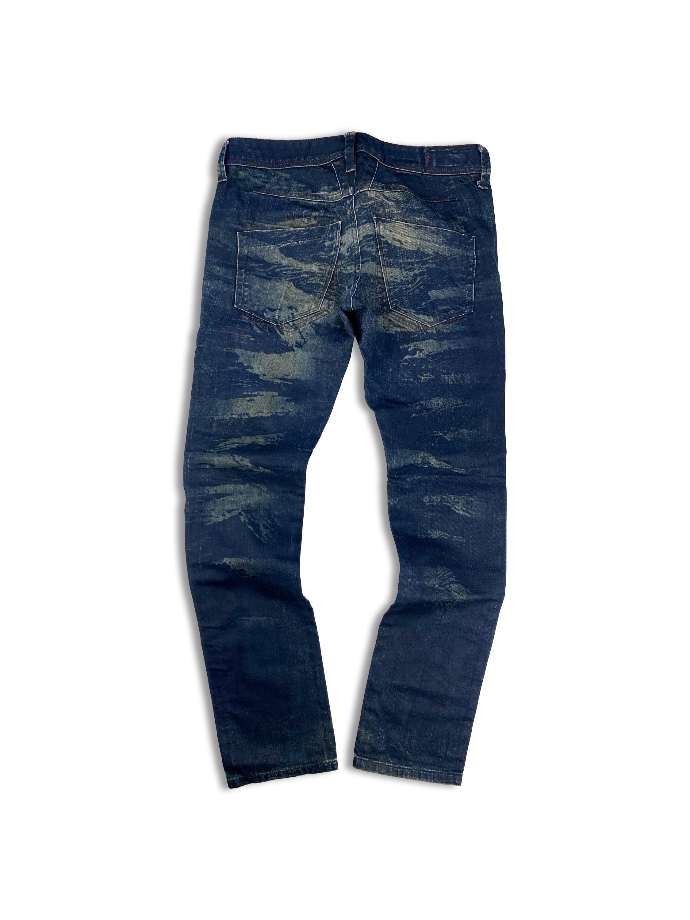 00s Marithe Francois Girbaud ‘Pierced’ Reinforced Wash Denim