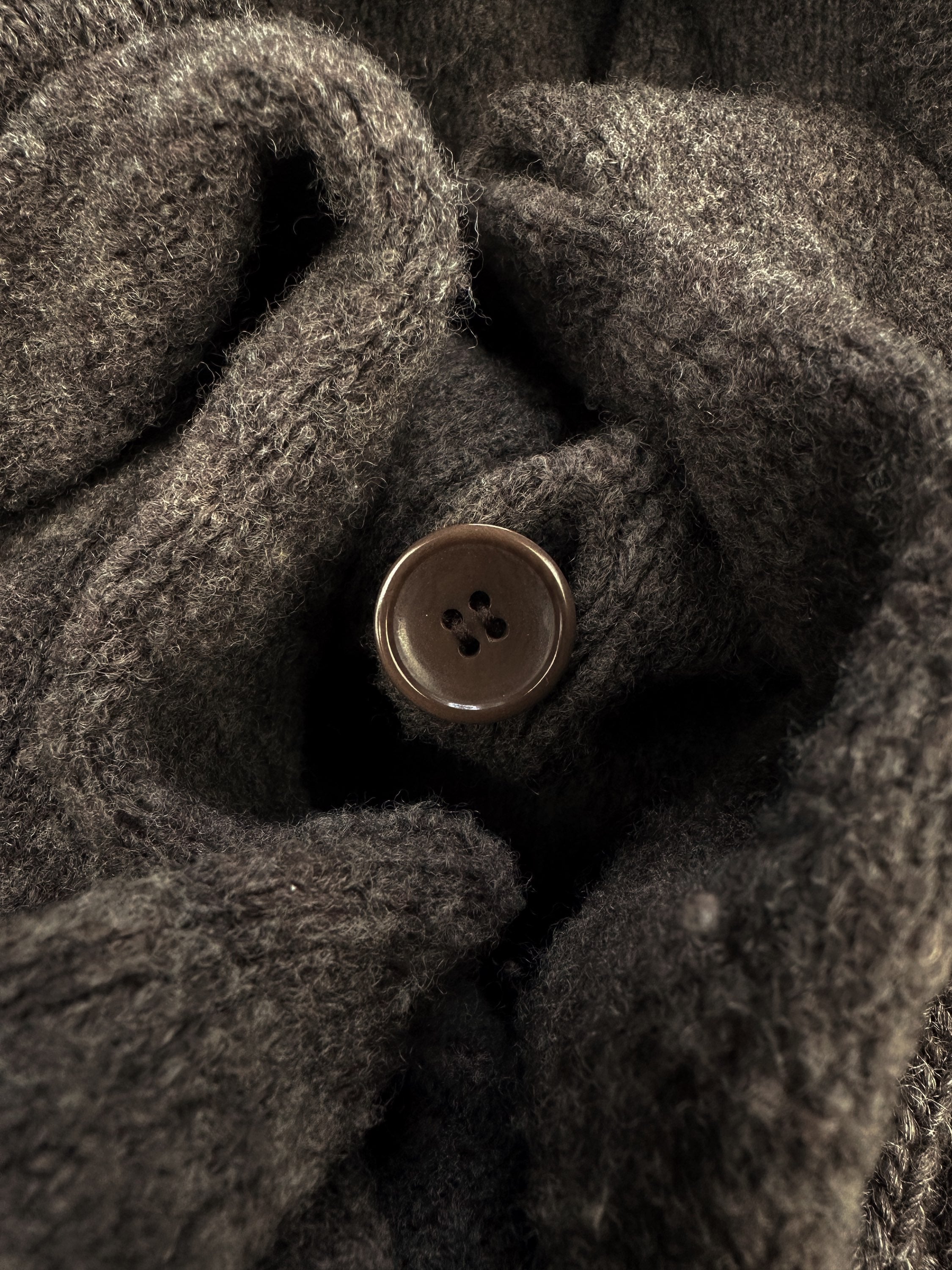 AW05 Undercover ‘Arts &amp; Crafts’ Brown Knitted Cardigan