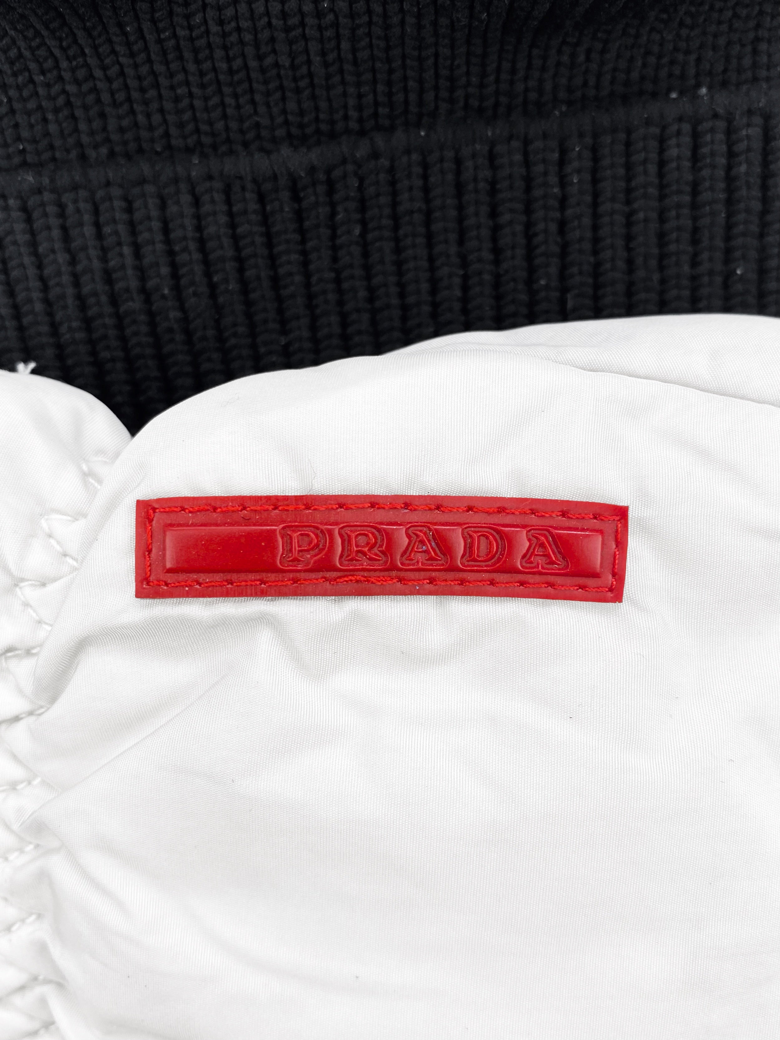 2000’s Prada Sport Deer Leather Nylon Padded Gloves