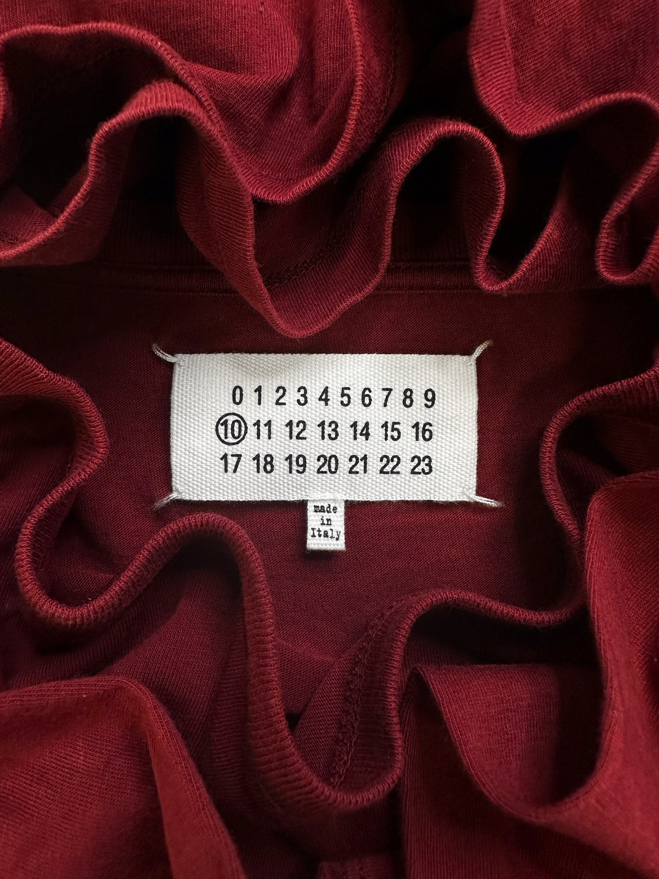 AW15 Maison Margiela Red Four Stitch Long Sleeve Shirt