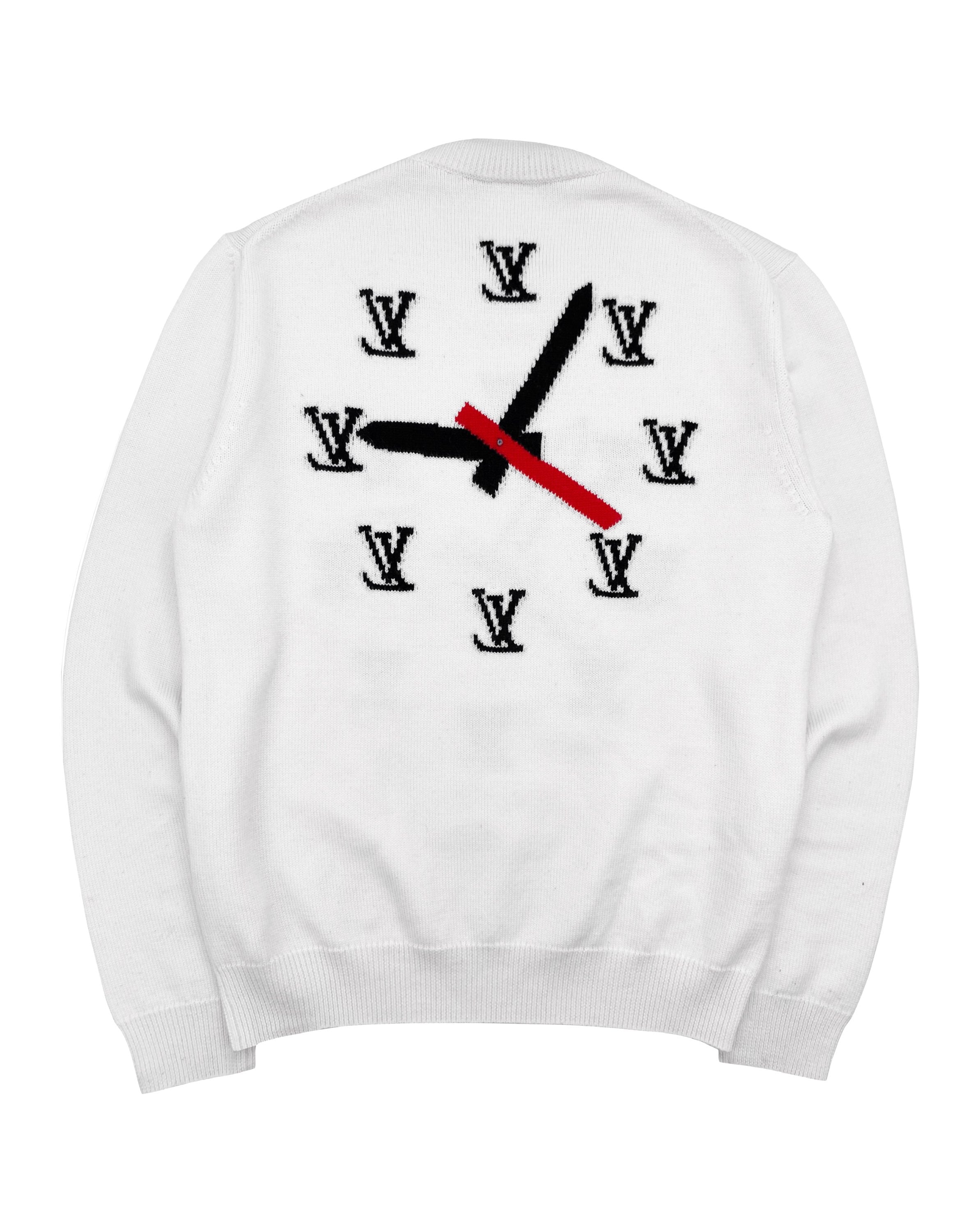 Louis Vuitton by Virgil Abloh ‘Clock’ Intarsia Wool Knit Sweater