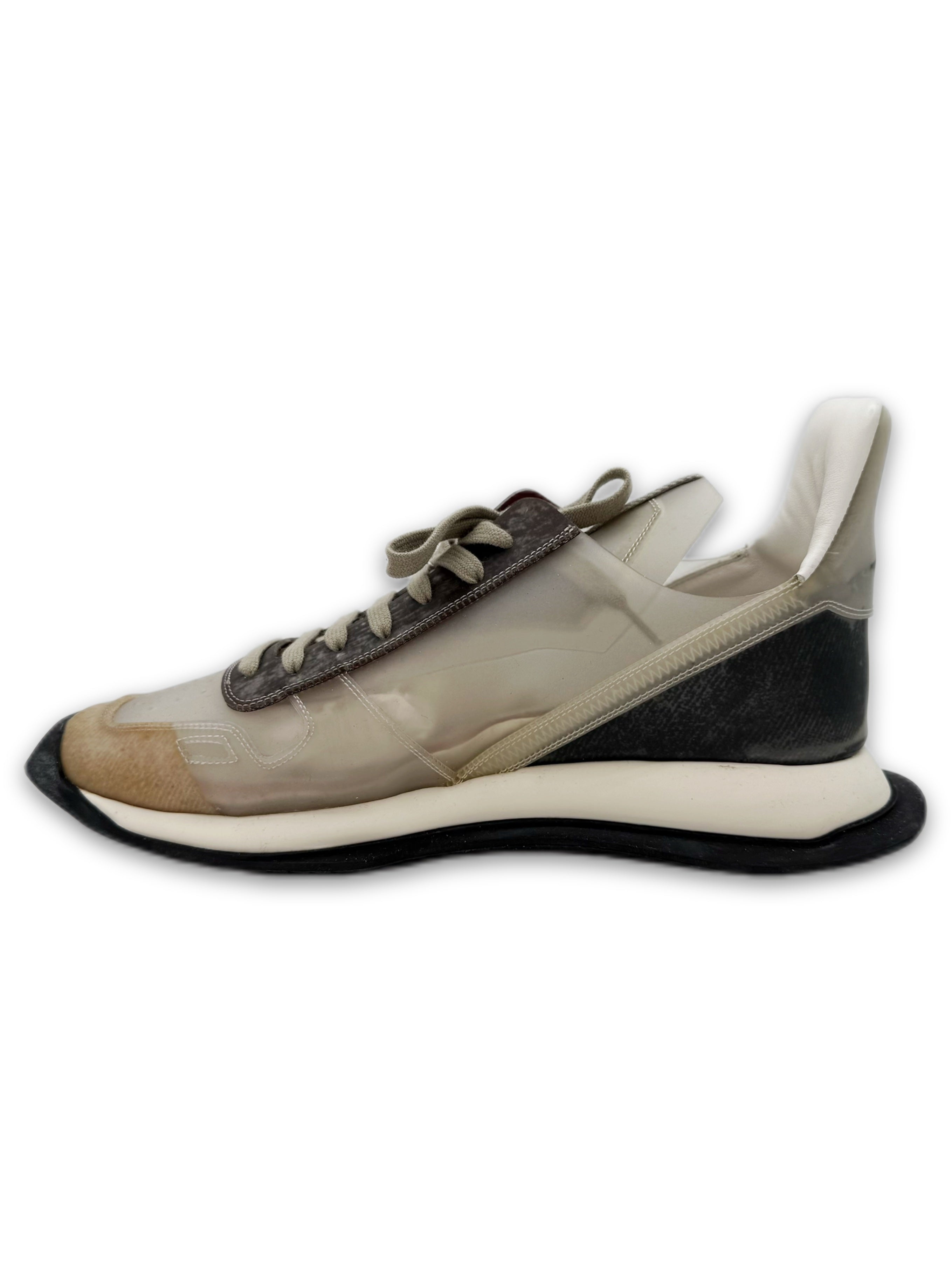 SS21 Rick Owens Phlegethon Transparent Low-top Sneakers