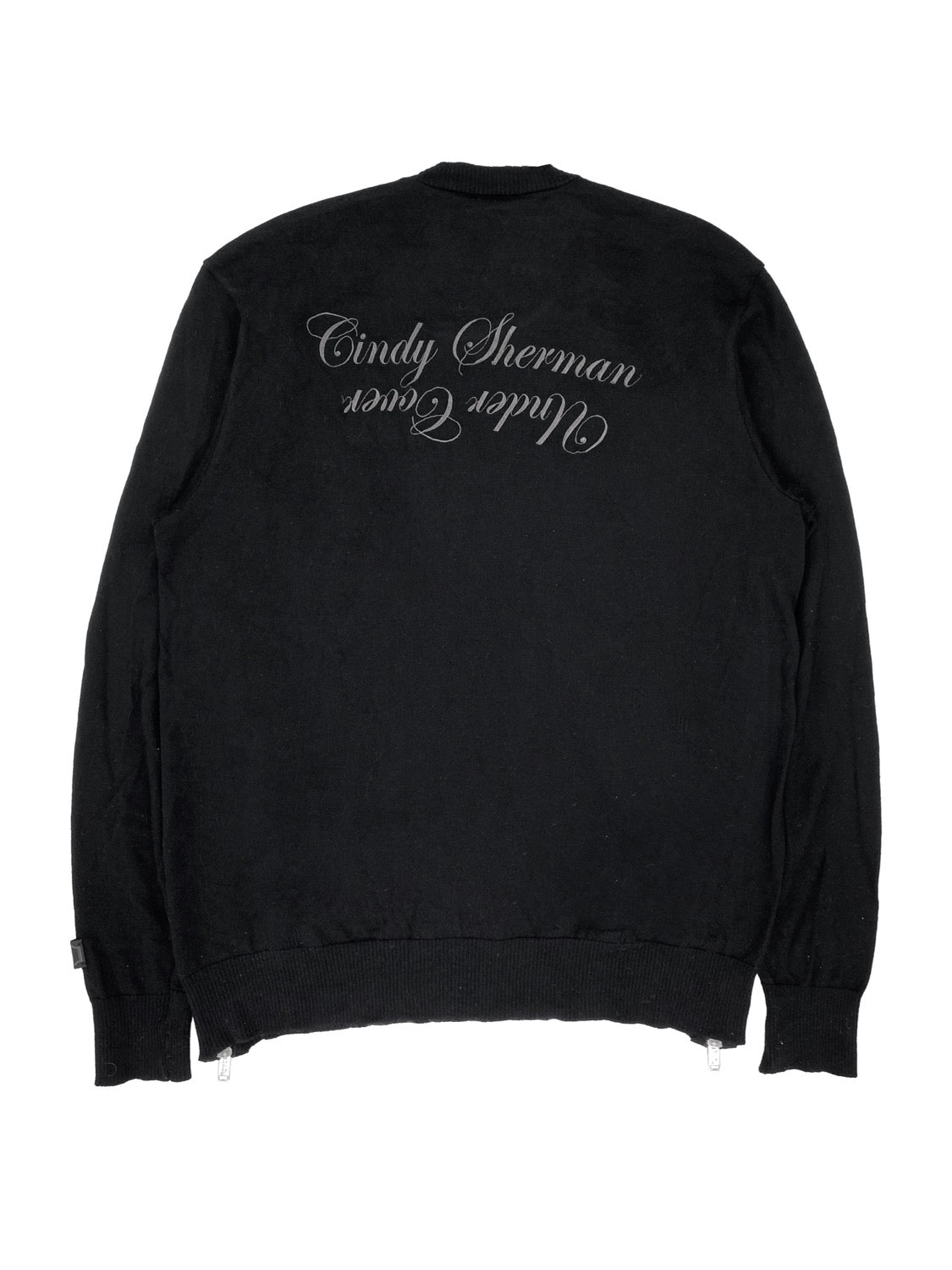 SS20 Undercover Cindy Sherman Side Zip Abstract Knitted Sweater