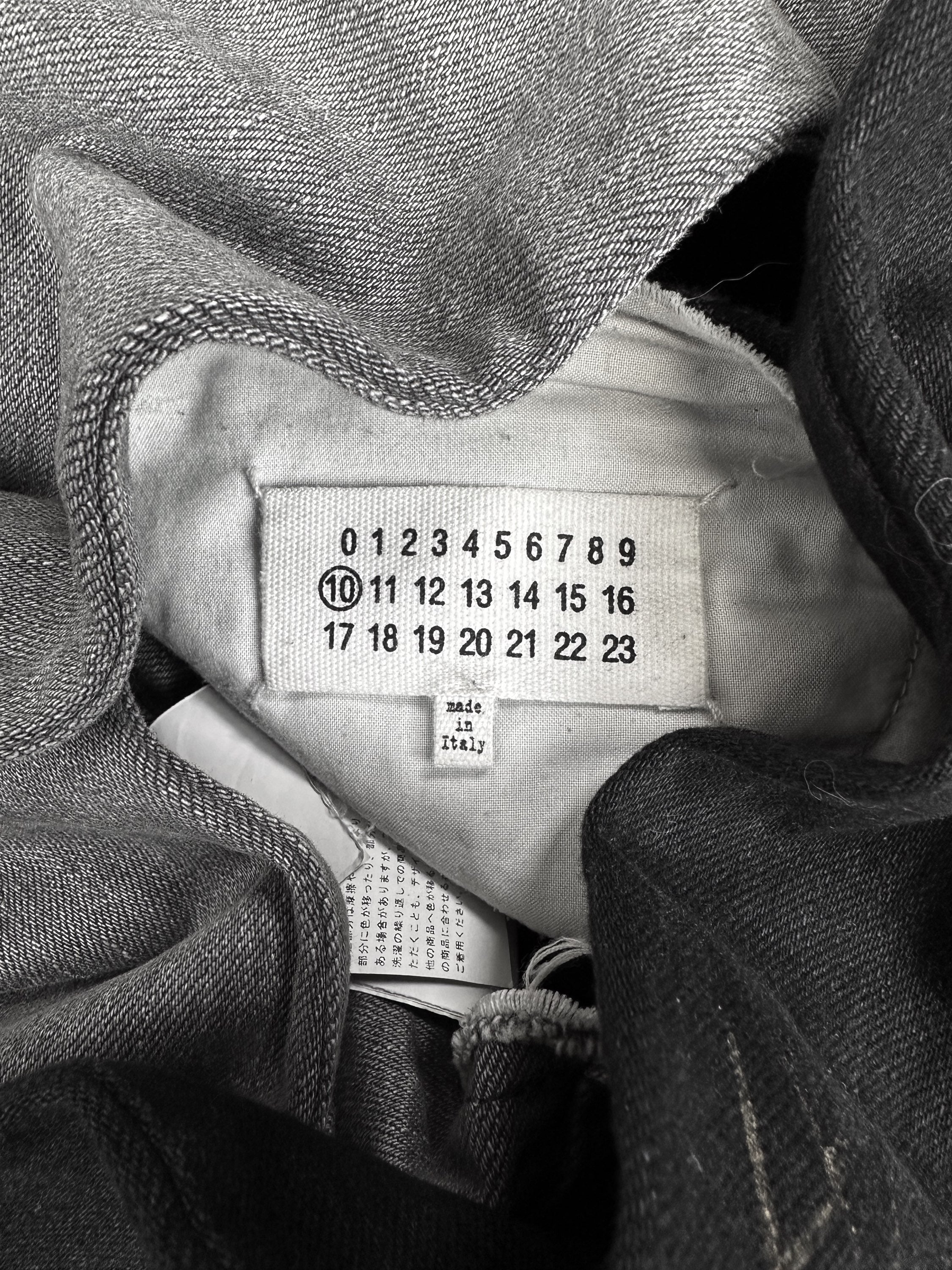 SS21 Maison Margiela ‘Split’ Wash 1 Wash 2 Script Denim