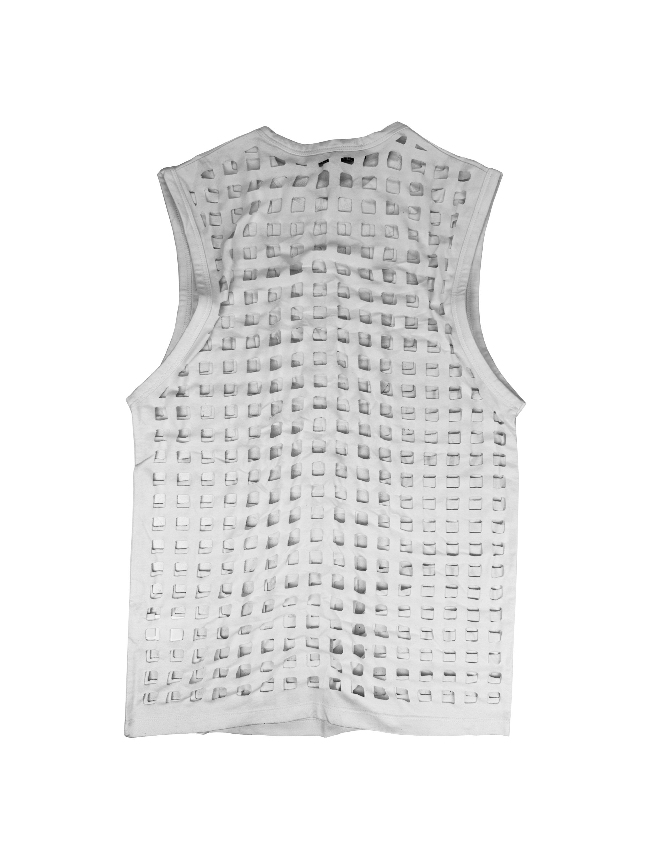 SS06 Raf Simons “Icarus Surgit” MMDCCLIX Laser Cut Tank-top