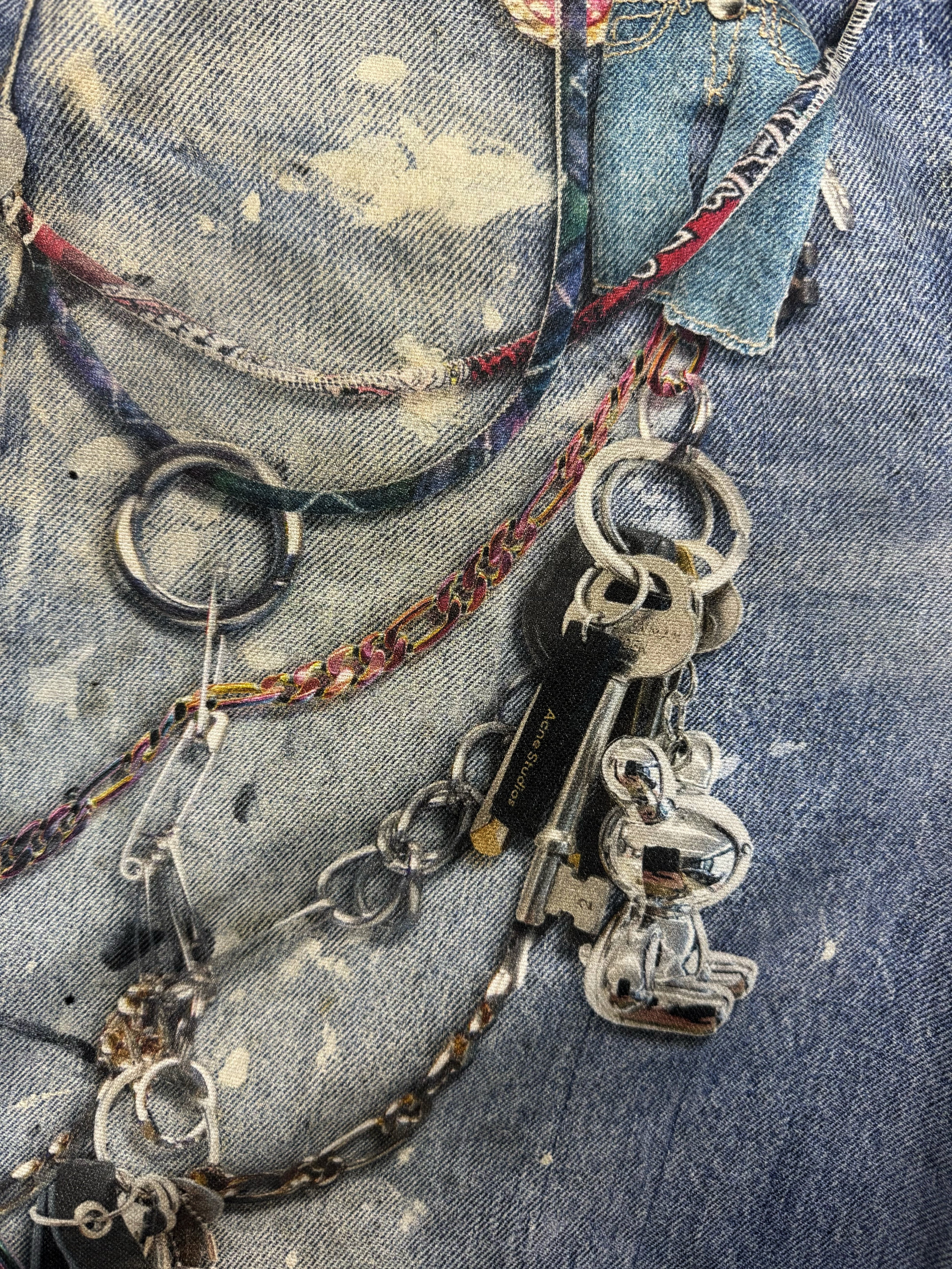 Acne Studios 1981 Trompe L’Oeil Keychain Baggy Jeans