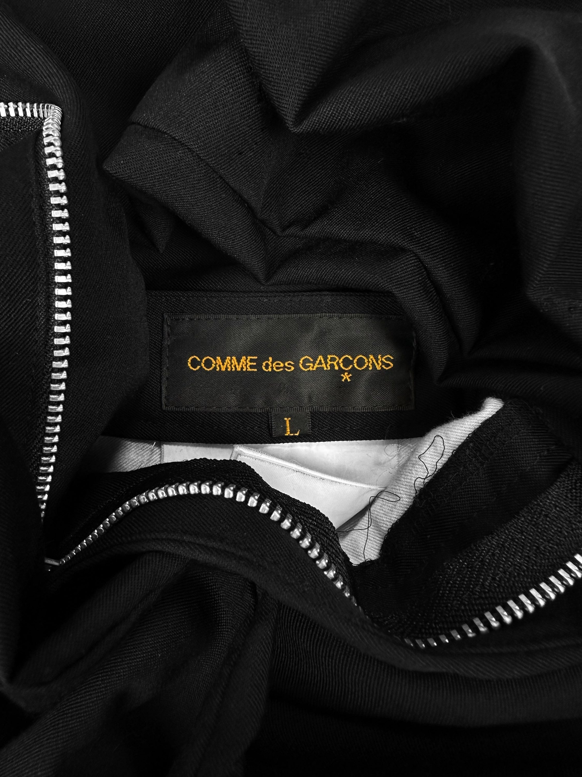 AW10 Comme des Garçons ‘Twist Seam’ Asymmetric Black Pants