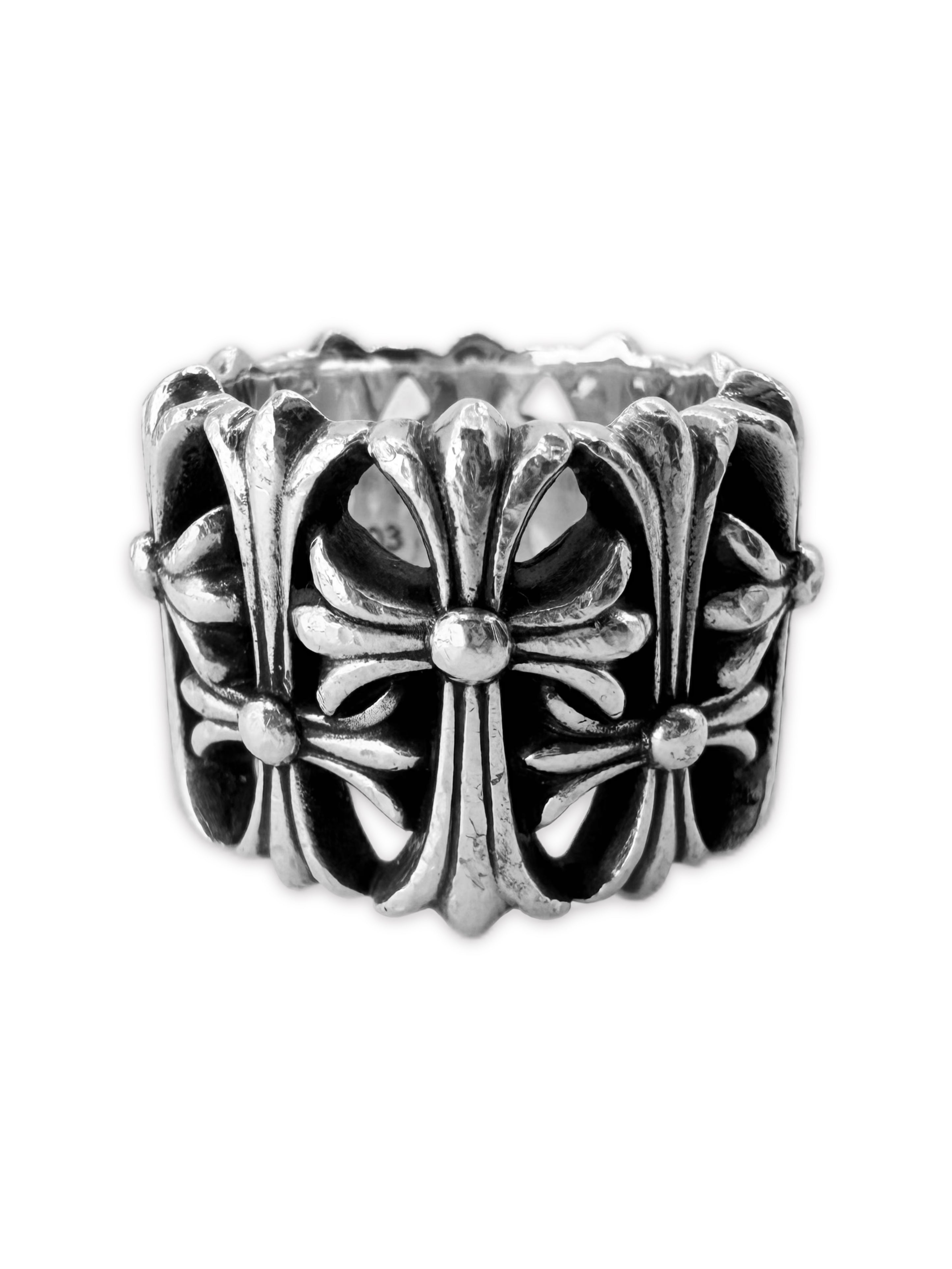 Chrome Hearts ‘Cemetery’ Cross .925 Silver Ring