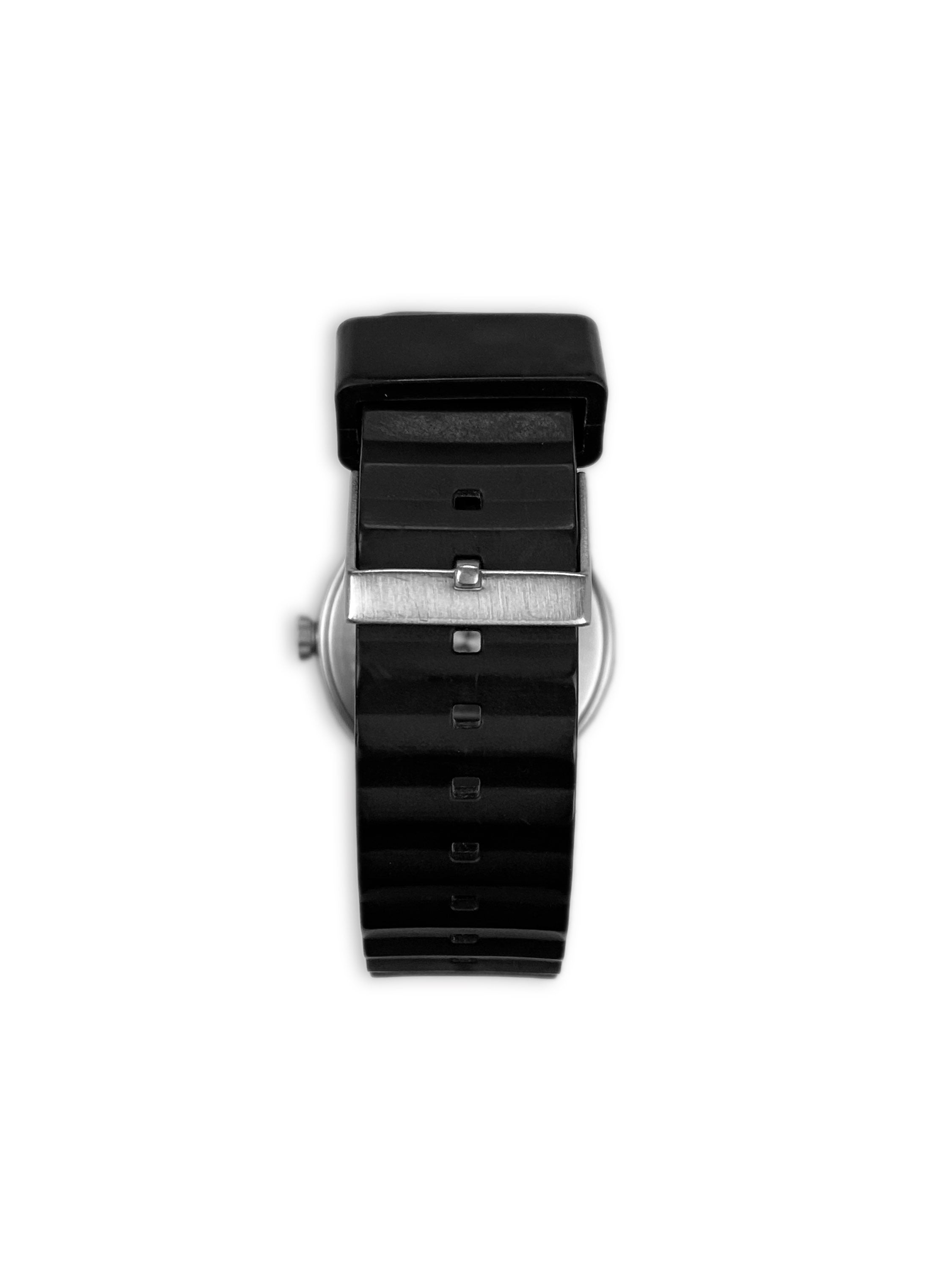 90s Issey Miyake by Jasper Morrison Silver Black Band Watch