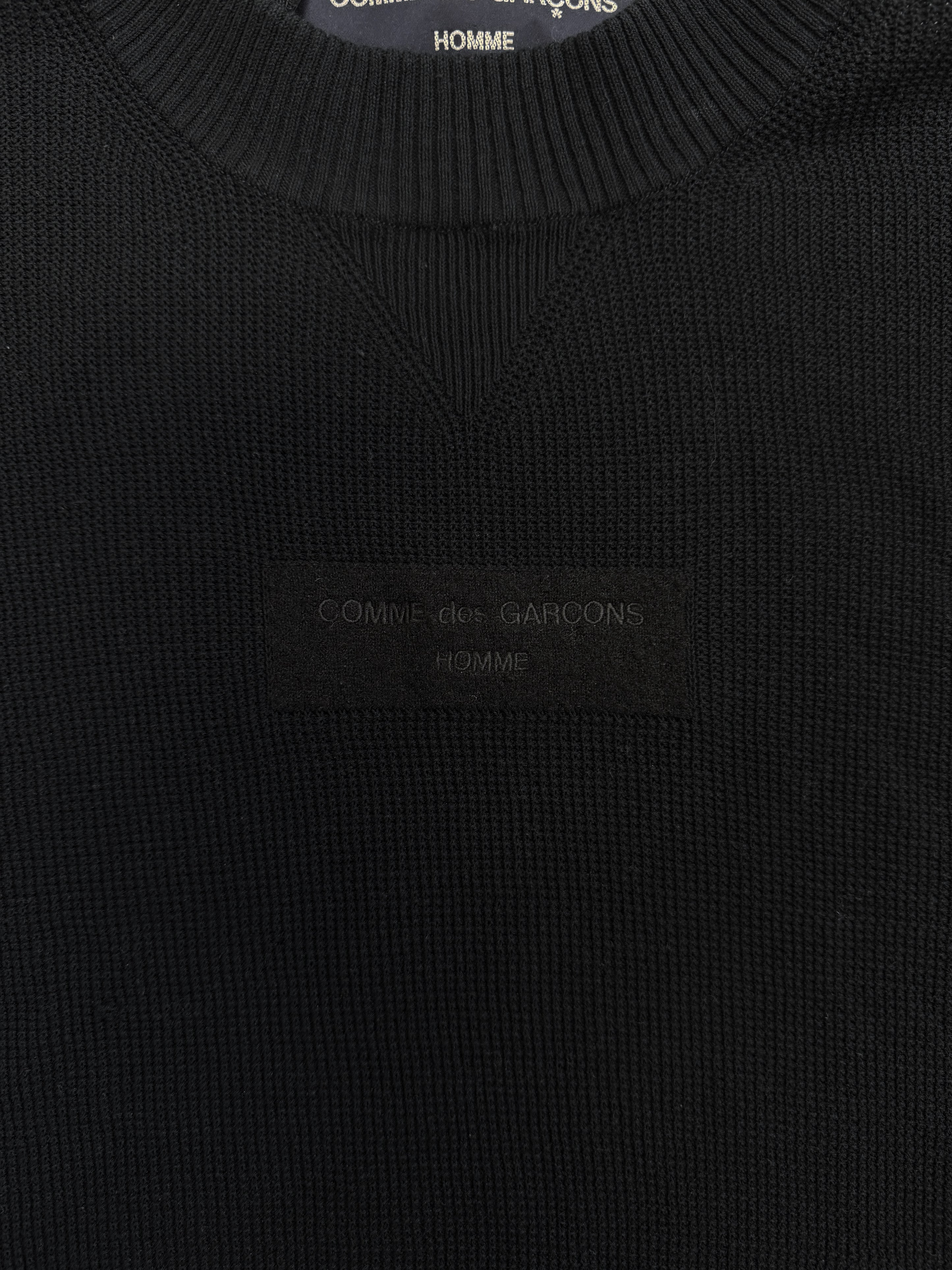 Comme des Garçons Homme Chest Logo Knitted Sweater