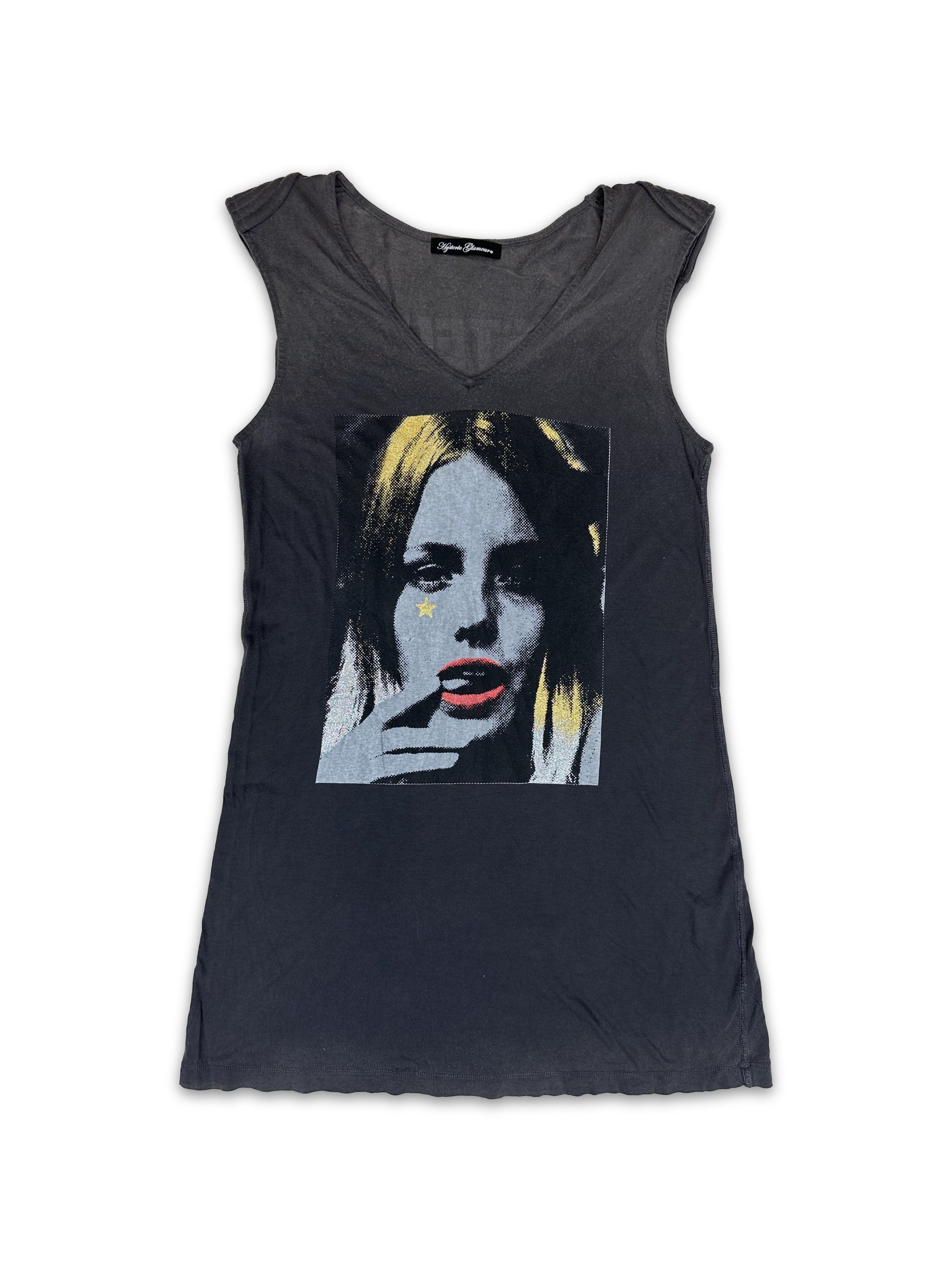 00s Hysteric Glamour ‘Portrait’ Graphic Armoured Tank-top