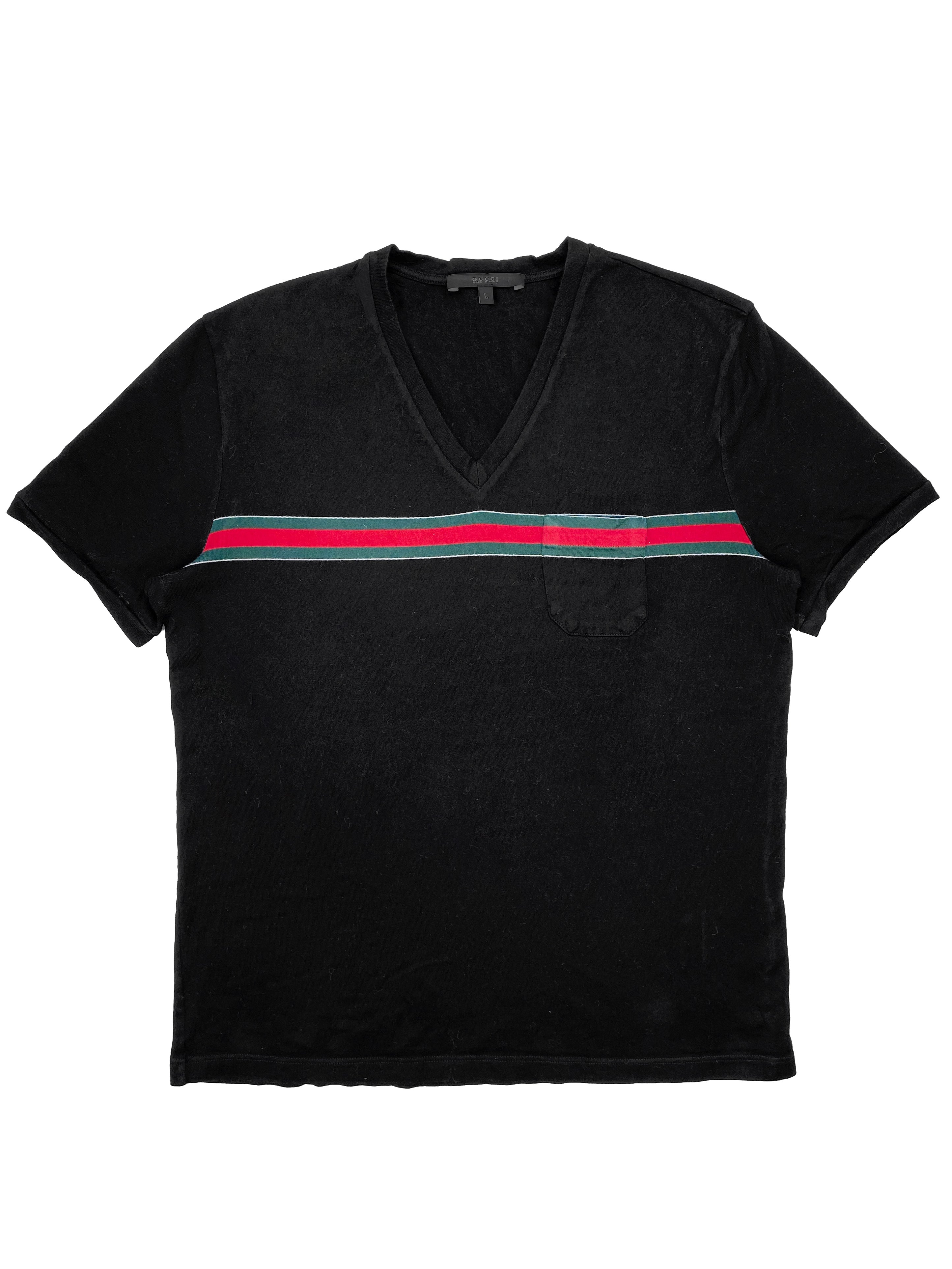 2000’s Gucci by Tom Ford Striped Pocket T-Shirt