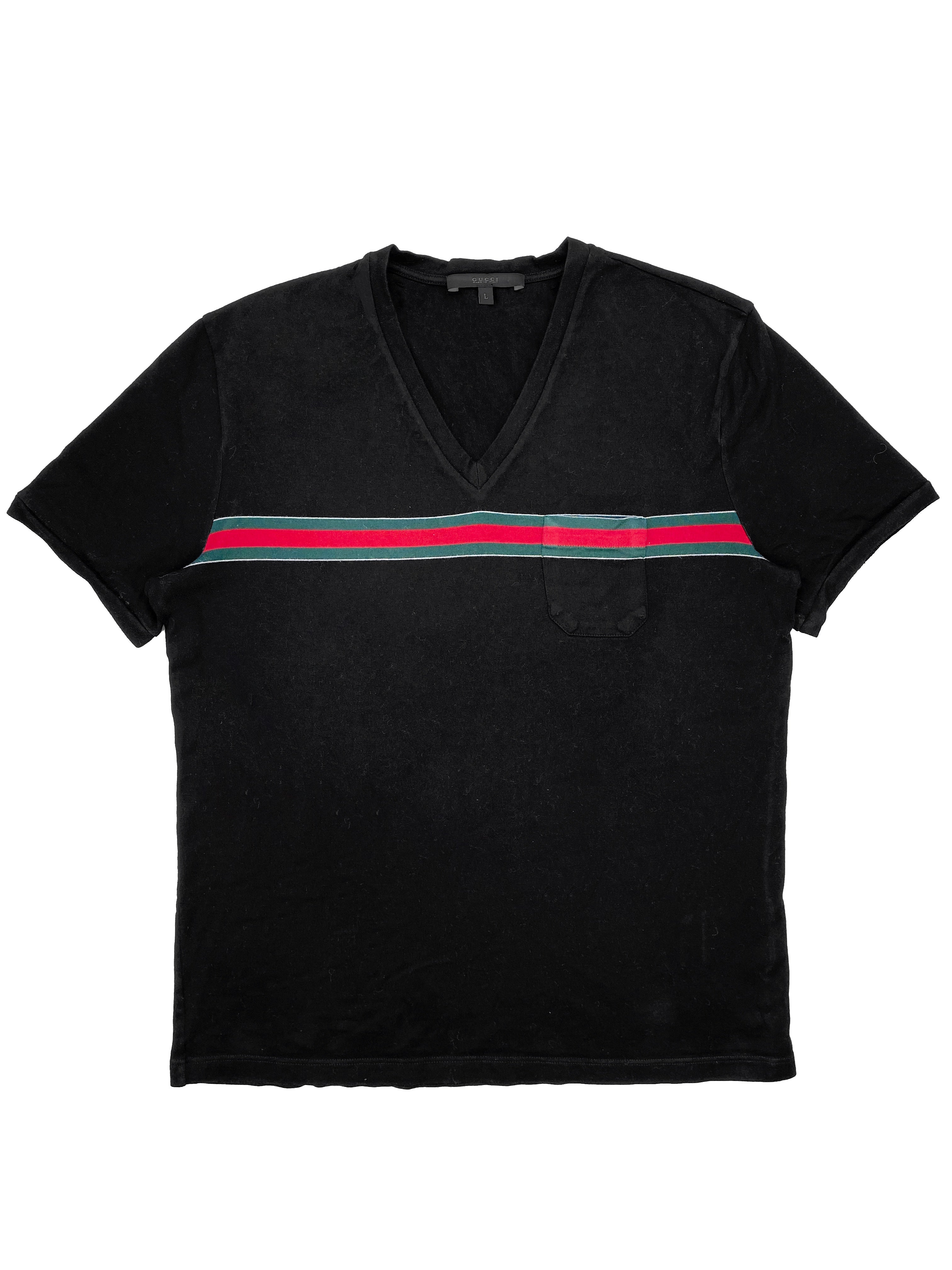 2000’s Gucci by Tom Ford Striped Pocket T-Shirt