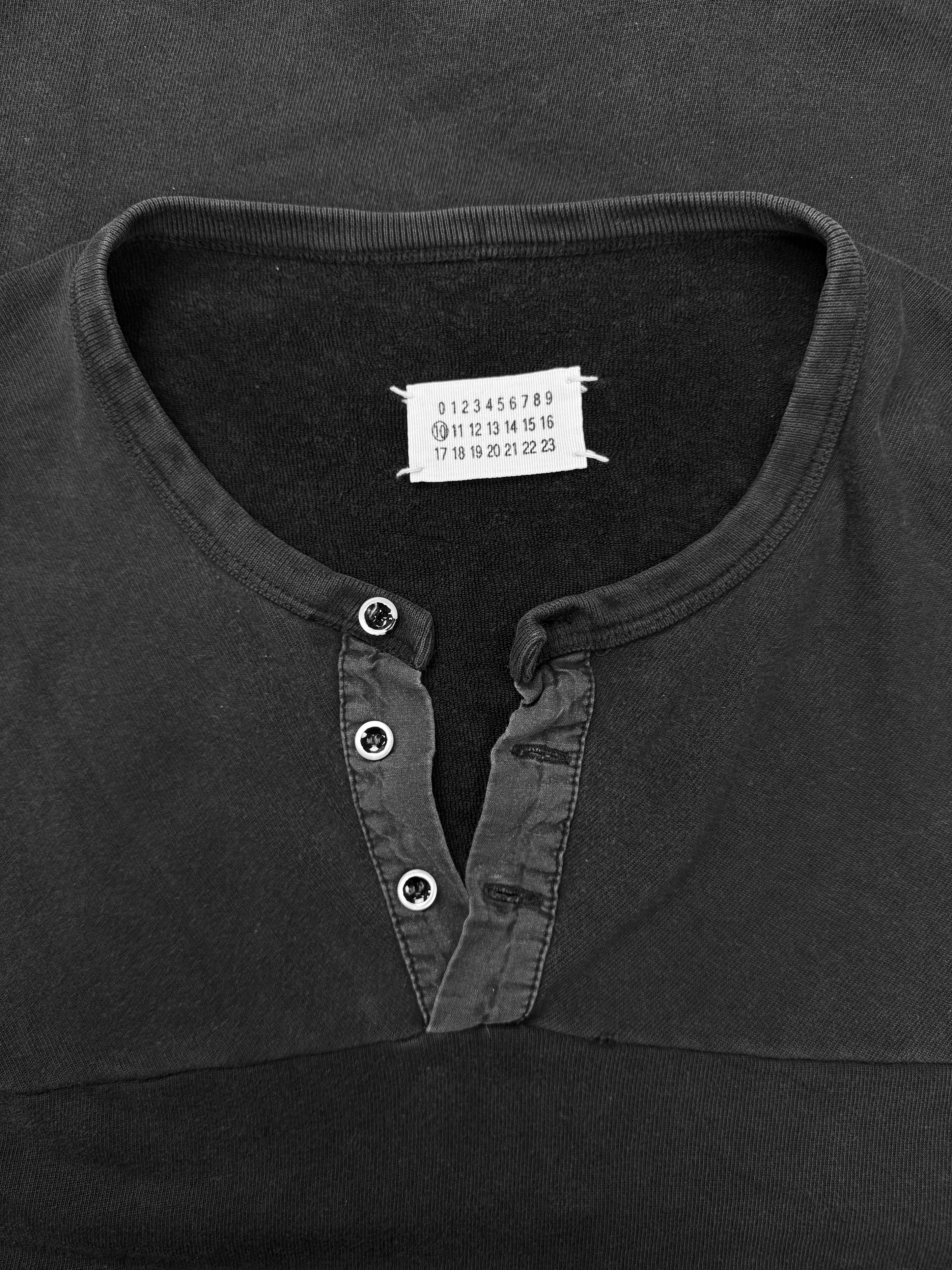 AW06 Maison Margiela Reconstructed Hybrid Henley Crewneck