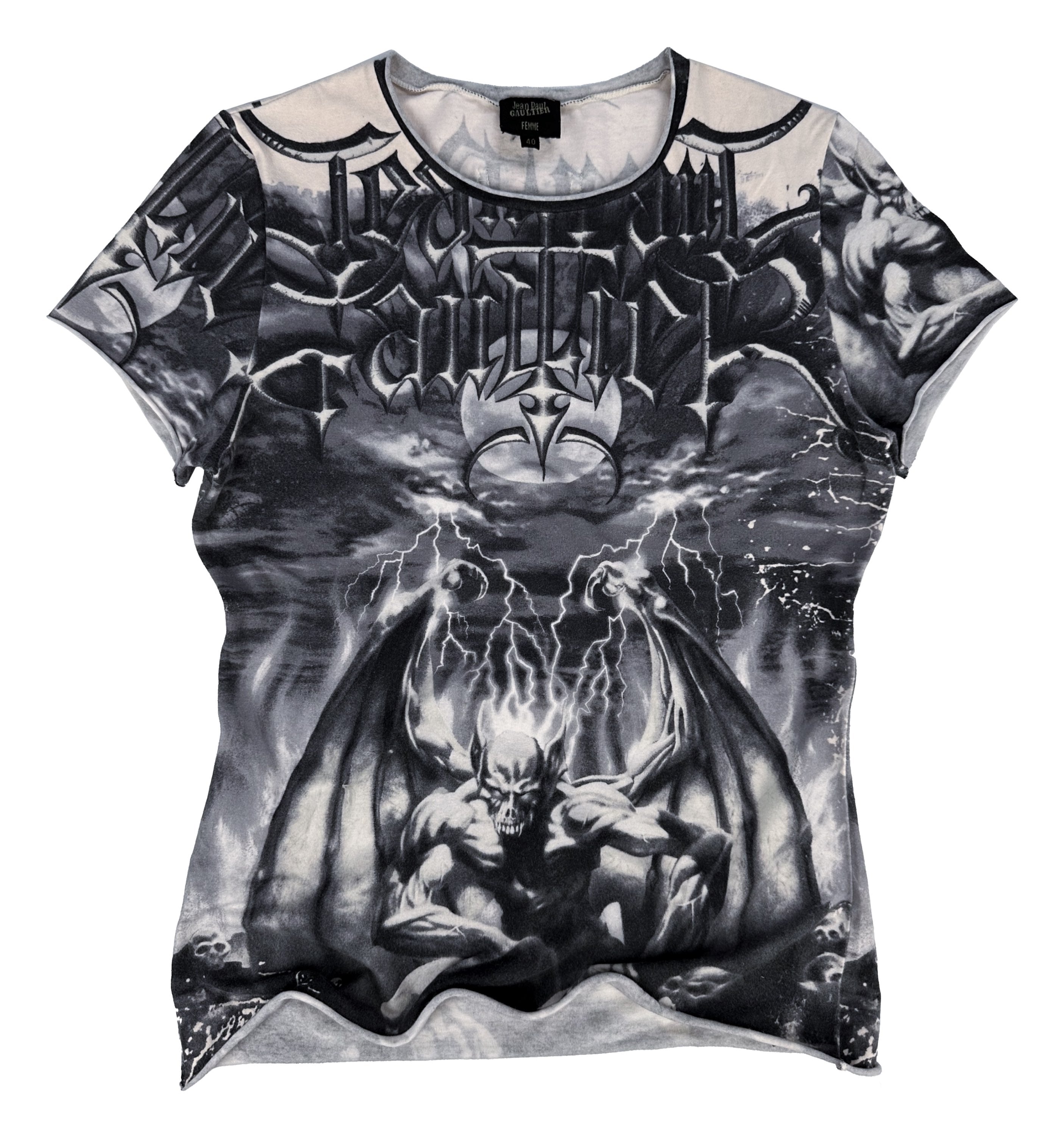 SS01 Jean Paul Gaultier ‘Satan’ Tattoo Short Sleeve T-Shirt