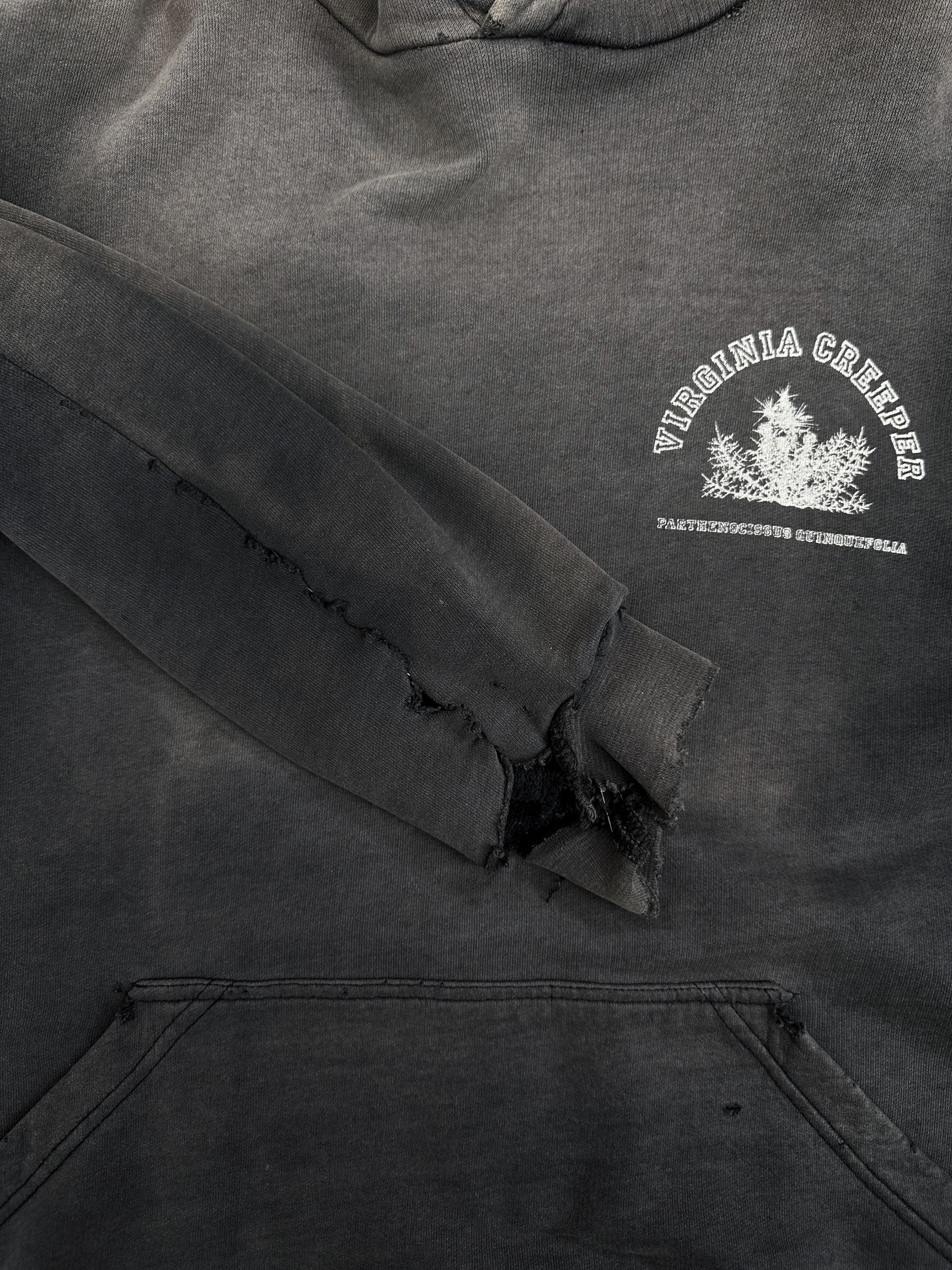 AW02 Raf Simons ‘Virginia Creeper’ Sun Faded Chest Logo Hoodie