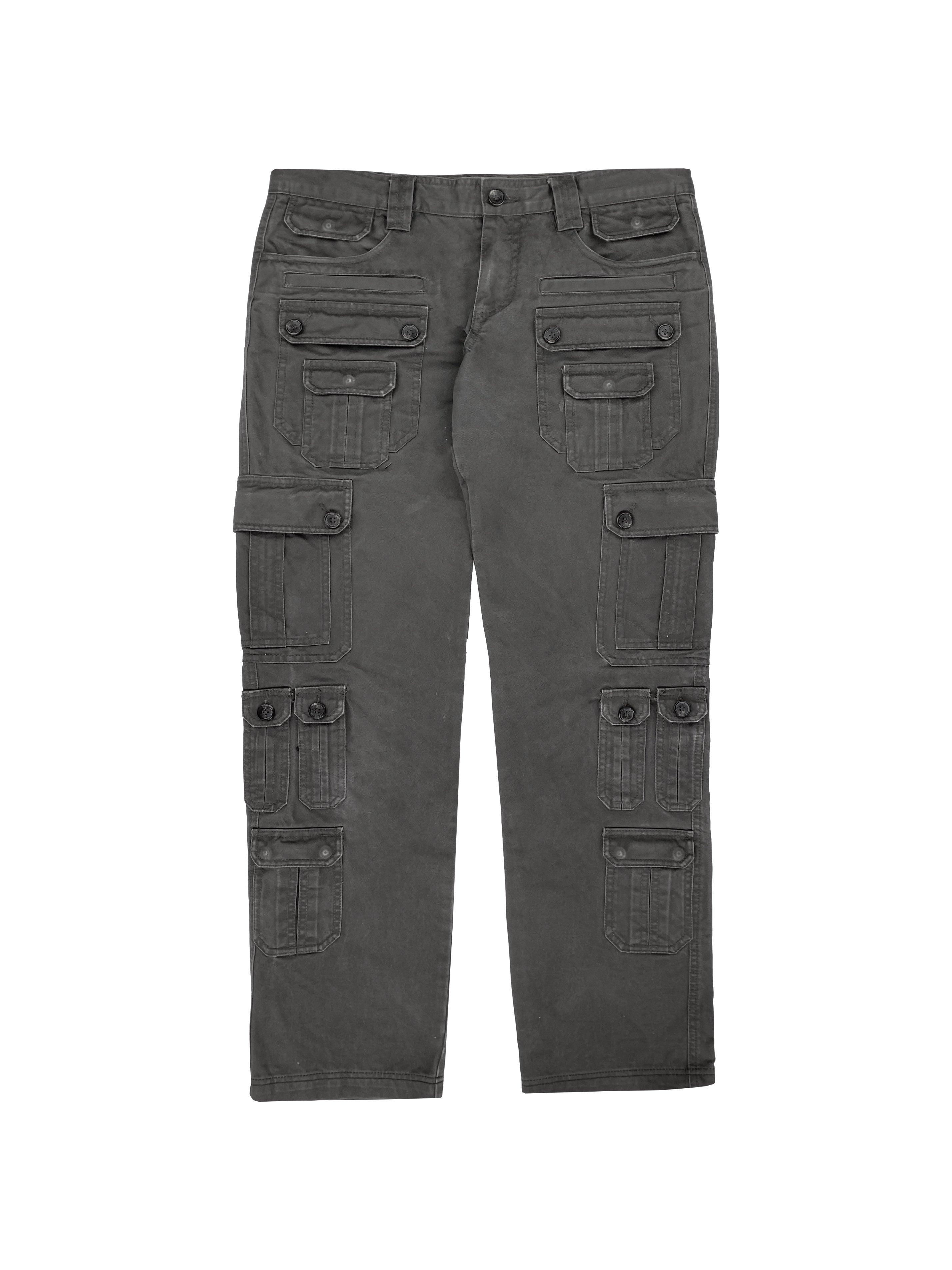 2000’s Dolce &amp; Gabbana Multi Pocket Ash Cargo Pants