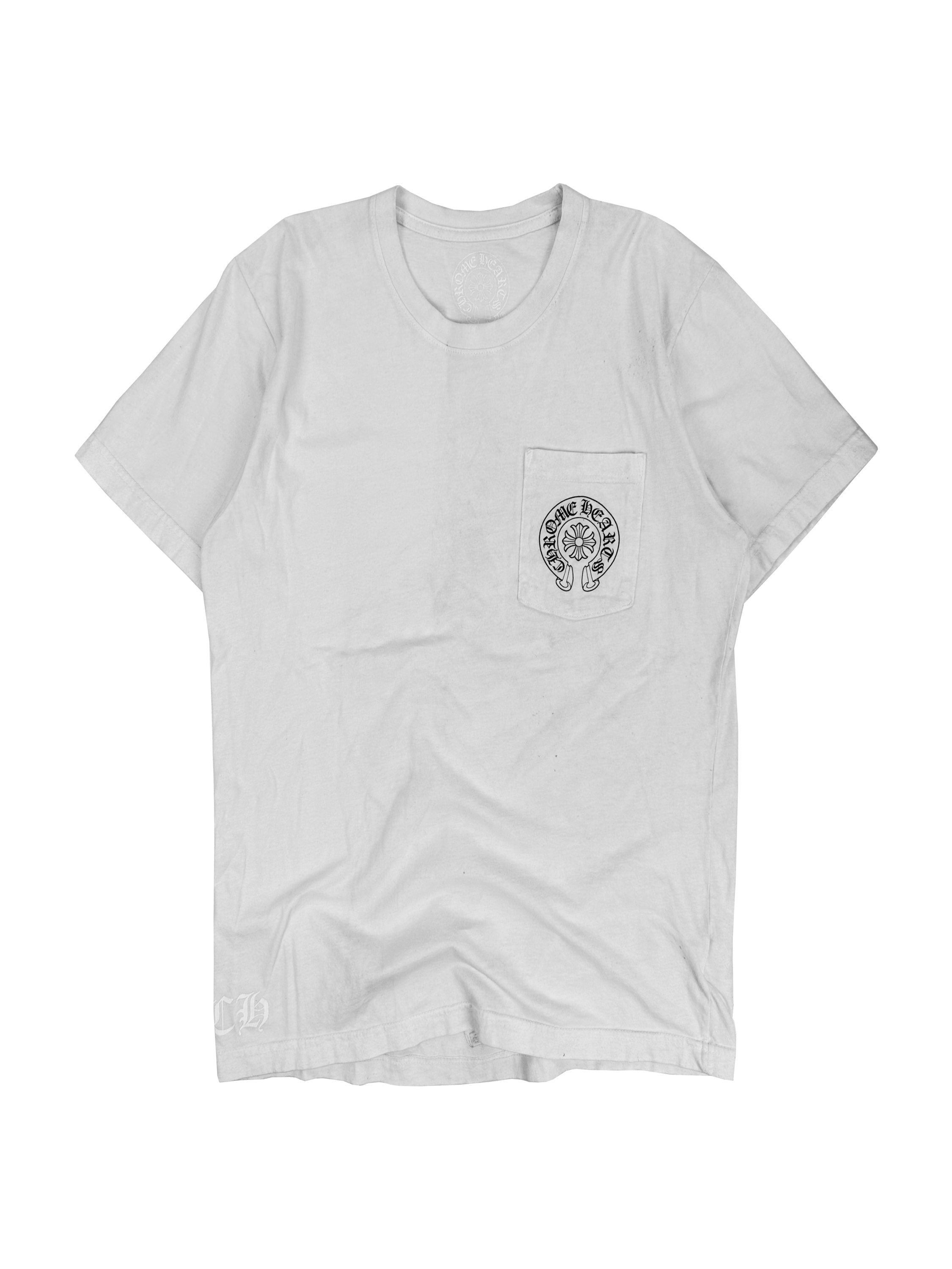 Chrome Hearts Fleur Motif White Graphic T-Shirt
