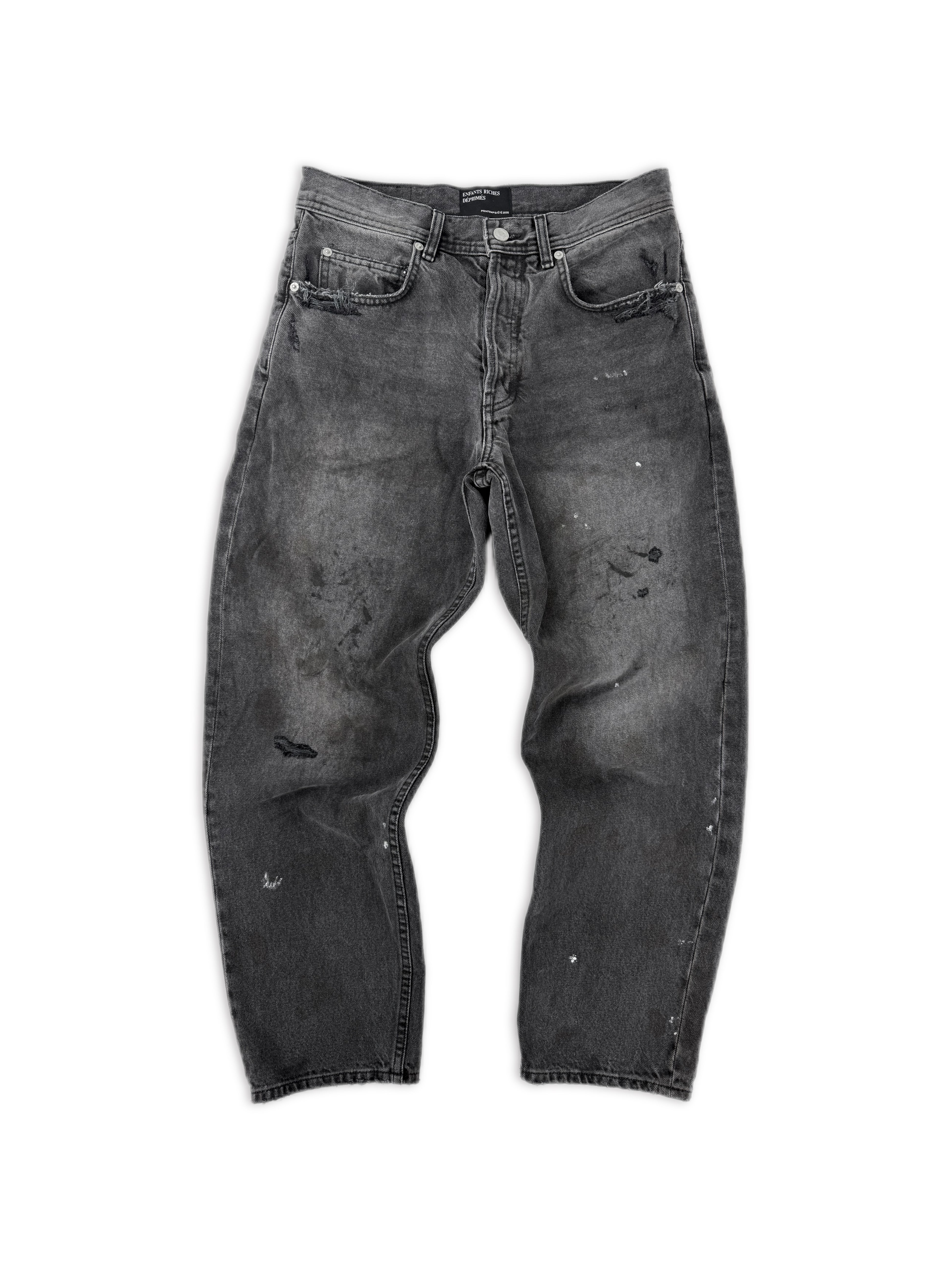 AW25 Enfants Riches Deprimes Paint Splatter Distressed Denim Jeans