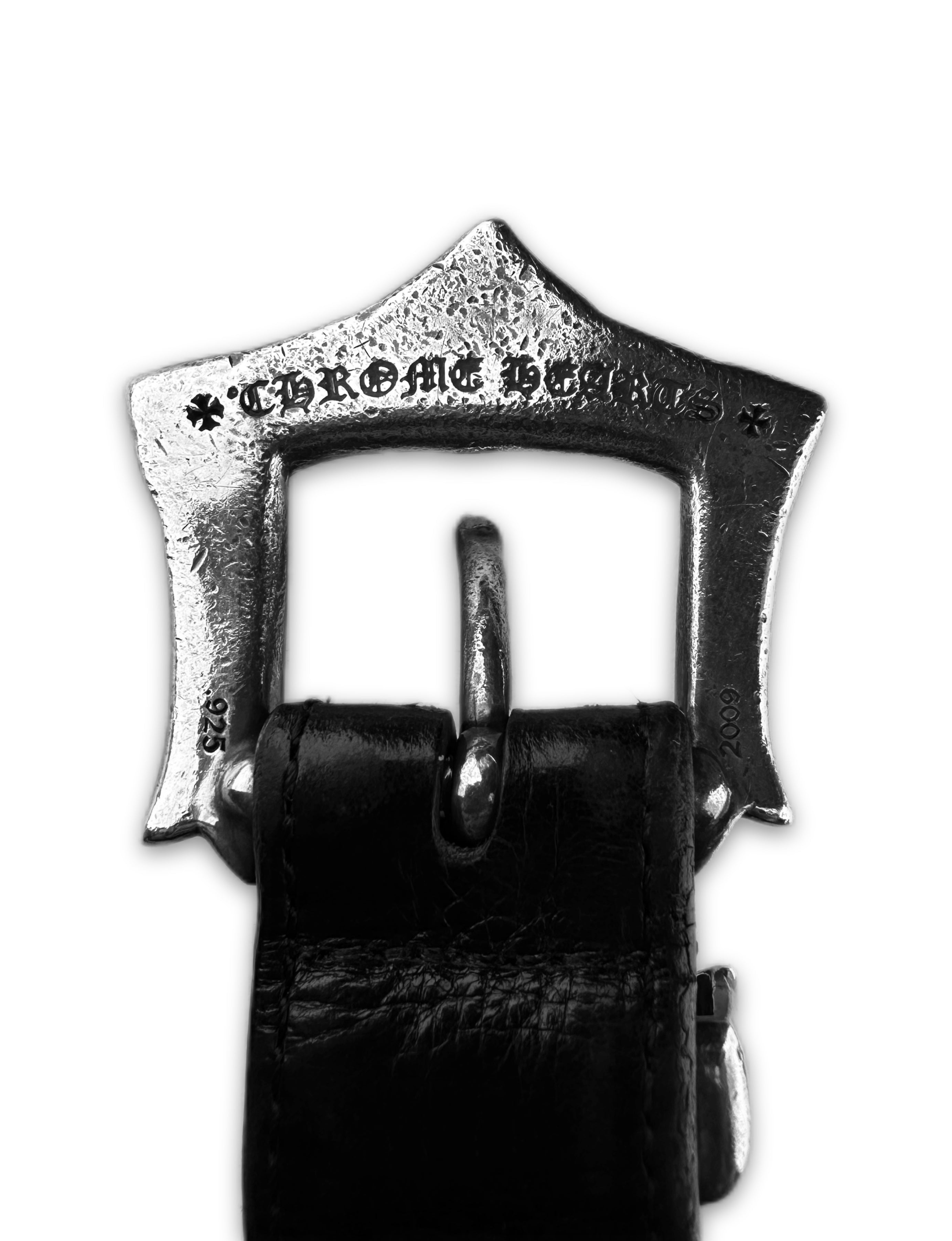 Chrome Hearts ‘Rockstar’ Punk Leather .925 Silver Belt