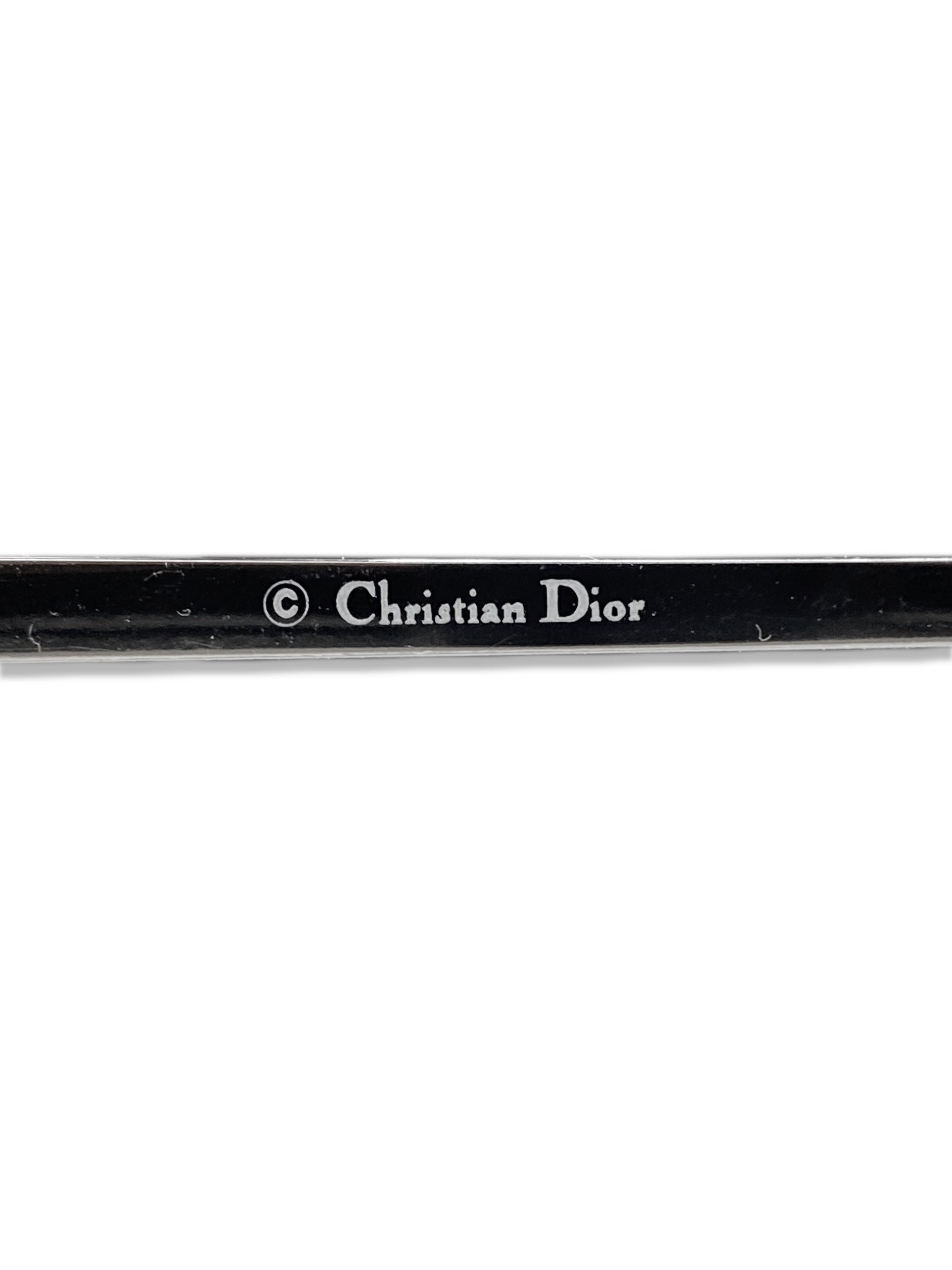Dior Heart Motif Gradient Tint Metallic Rounded Sunglasses